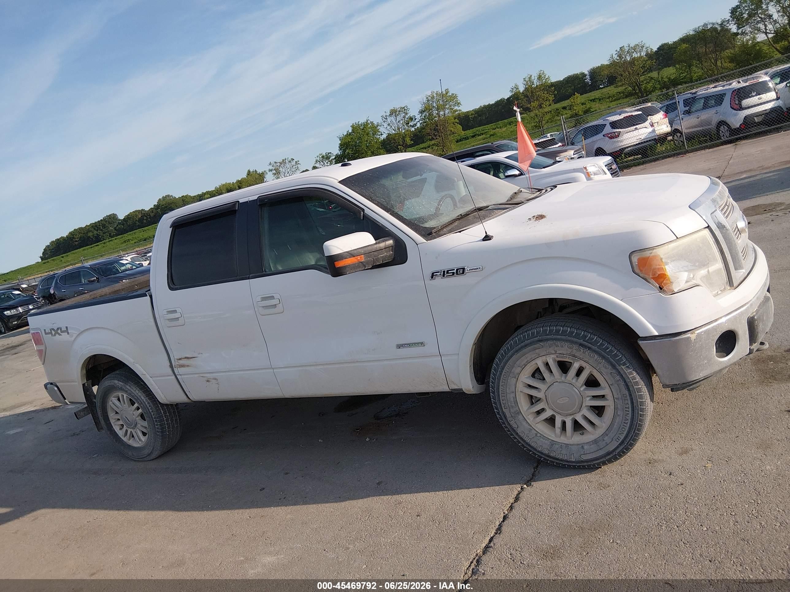 2011 Ford F-150 Fx4/king Ranch/lariat/platinum/xlt Белый vin: 1FTFW1ET7BFC20317