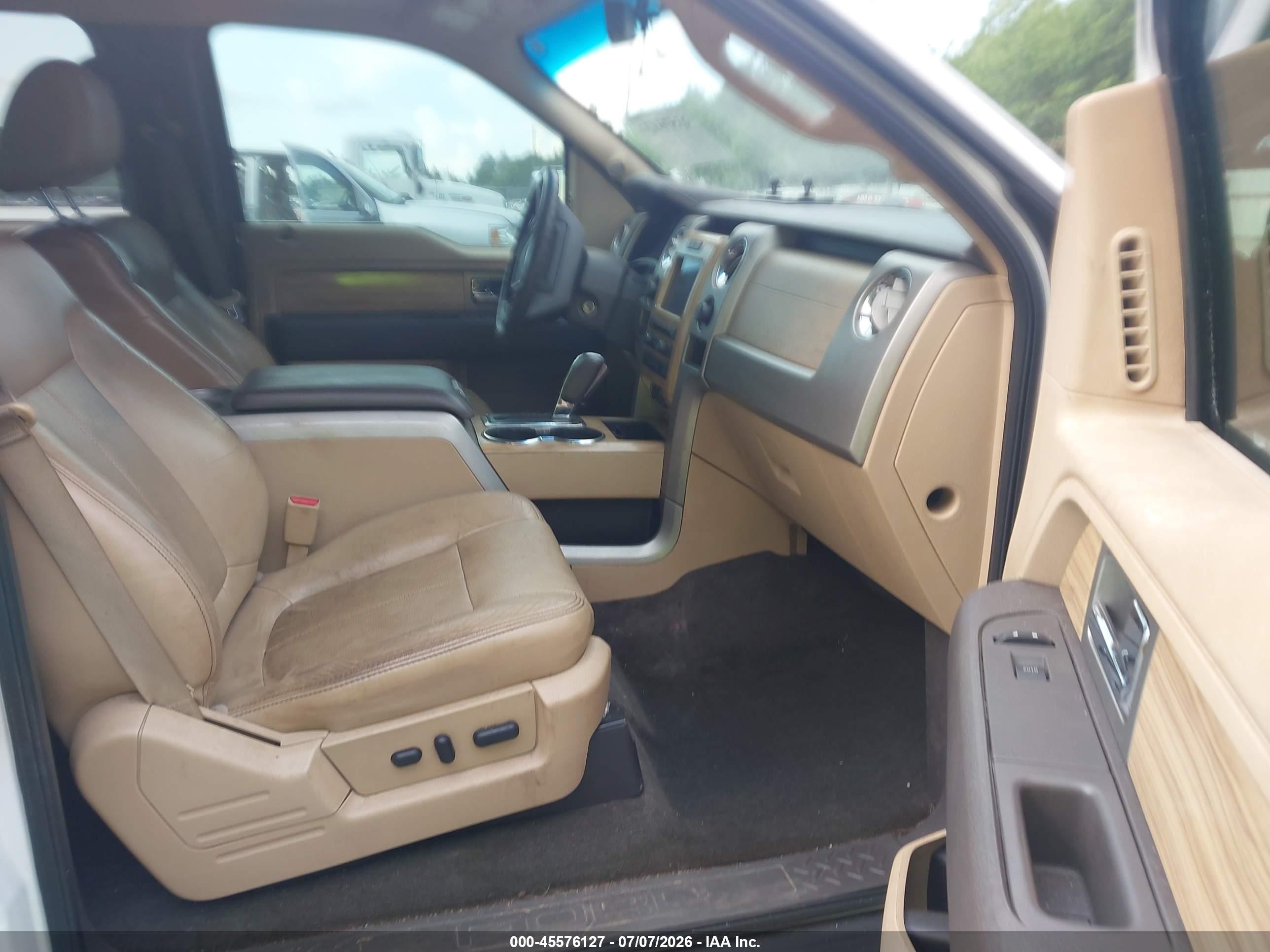 2011 Ford F-150 Lariat White vin: 1FTFW1ET7BFC85250