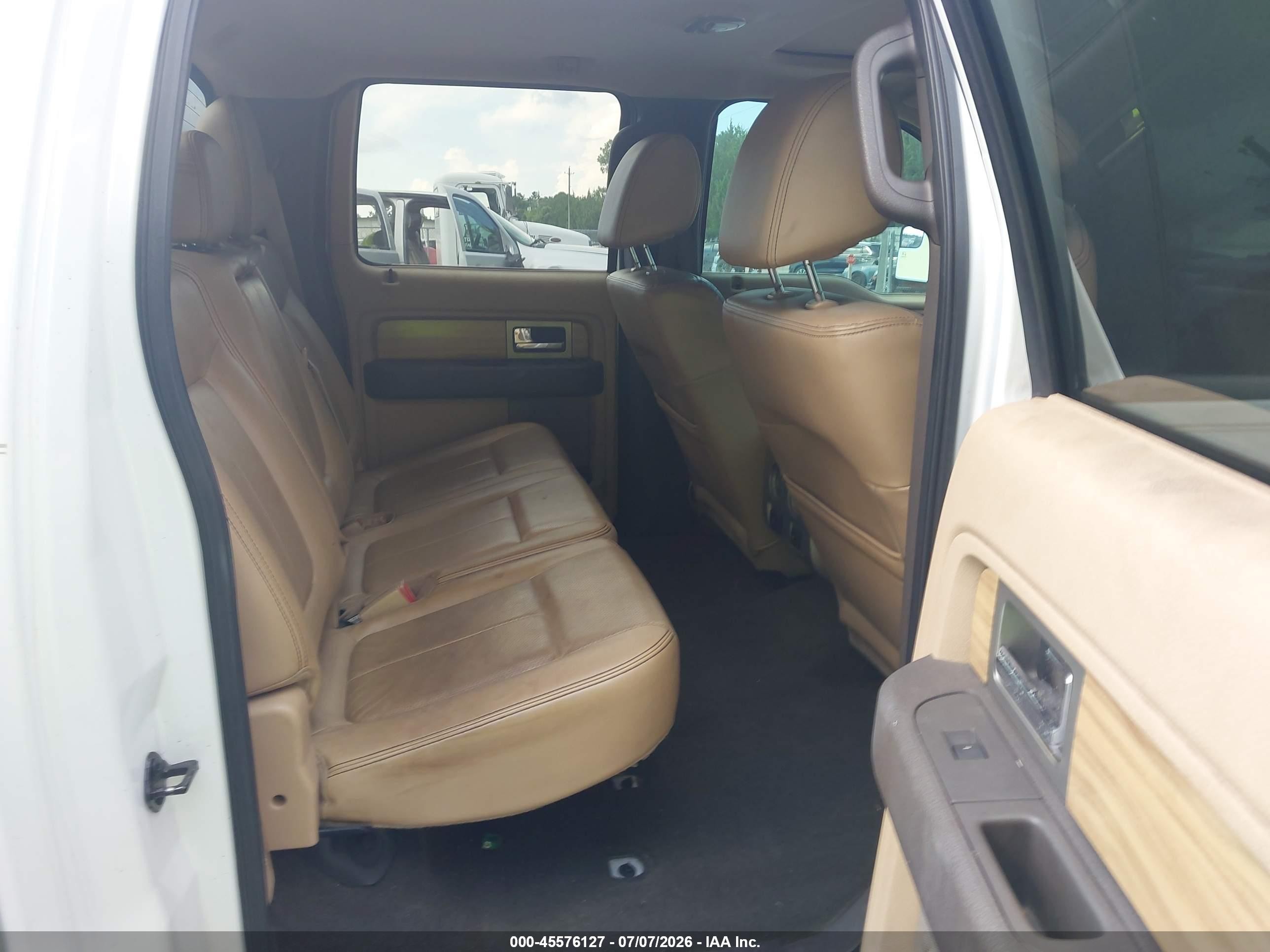 2011 Ford F-150 Lariat White vin: 1FTFW1ET7BFC85250