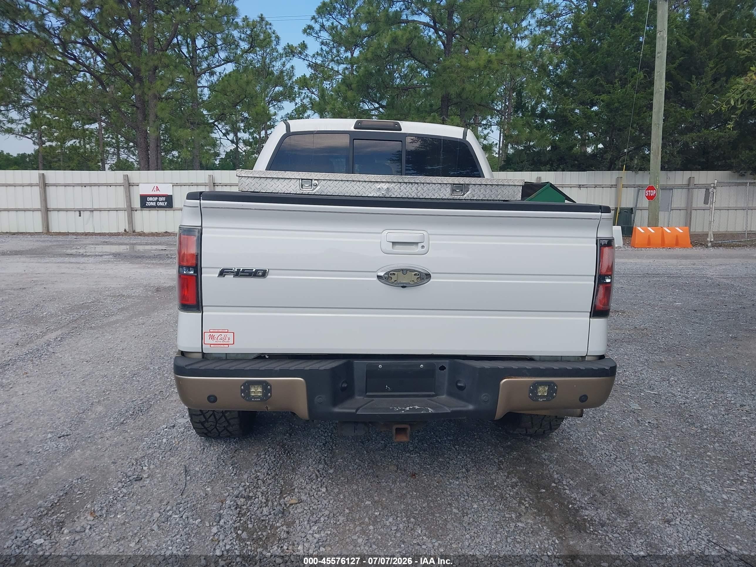 2011 Ford F-150 Lariat White vin: 1FTFW1ET7BFC85250
