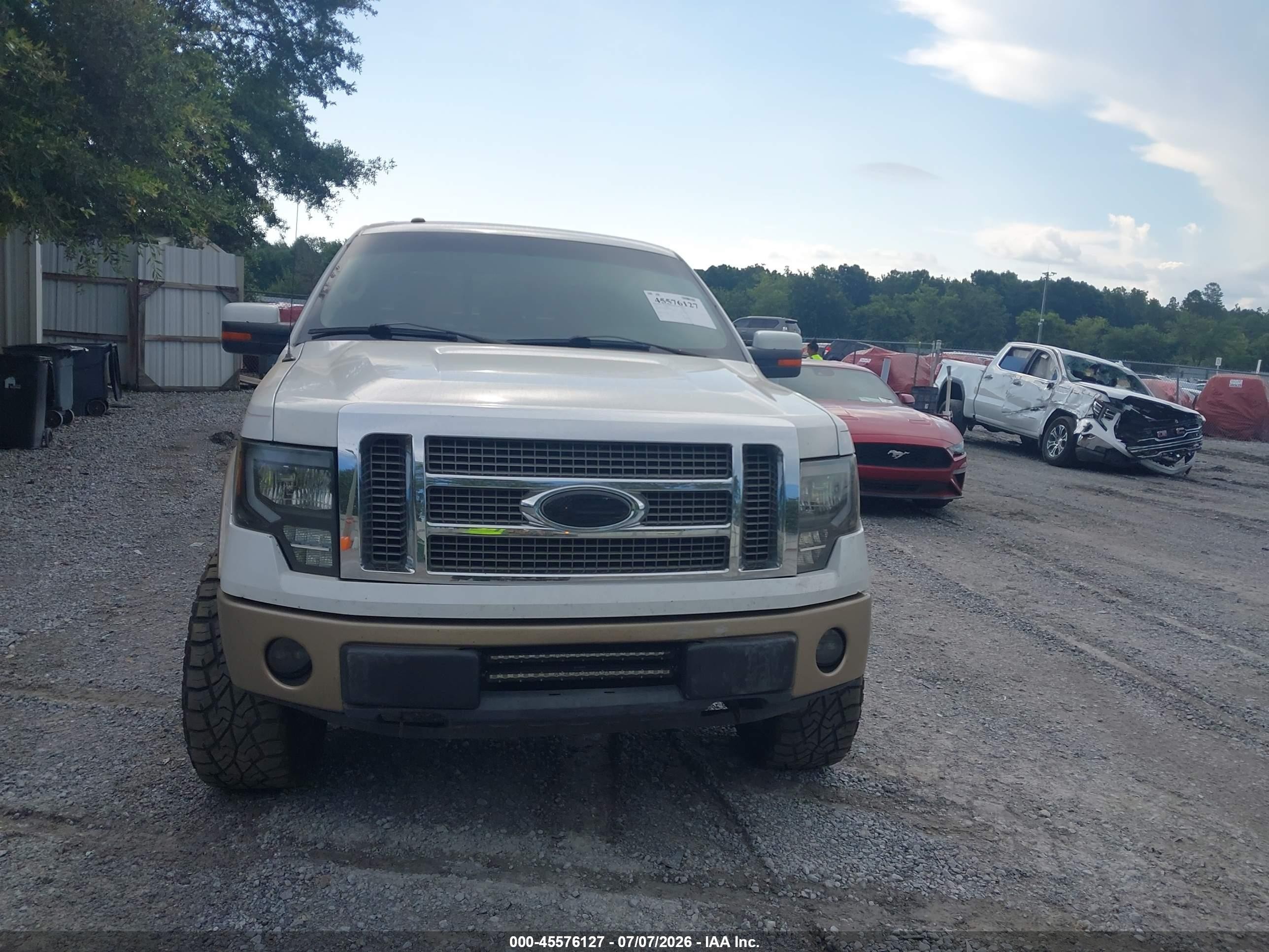 2011 Ford F-150 Lariat White vin: 1FTFW1ET7BFC85250