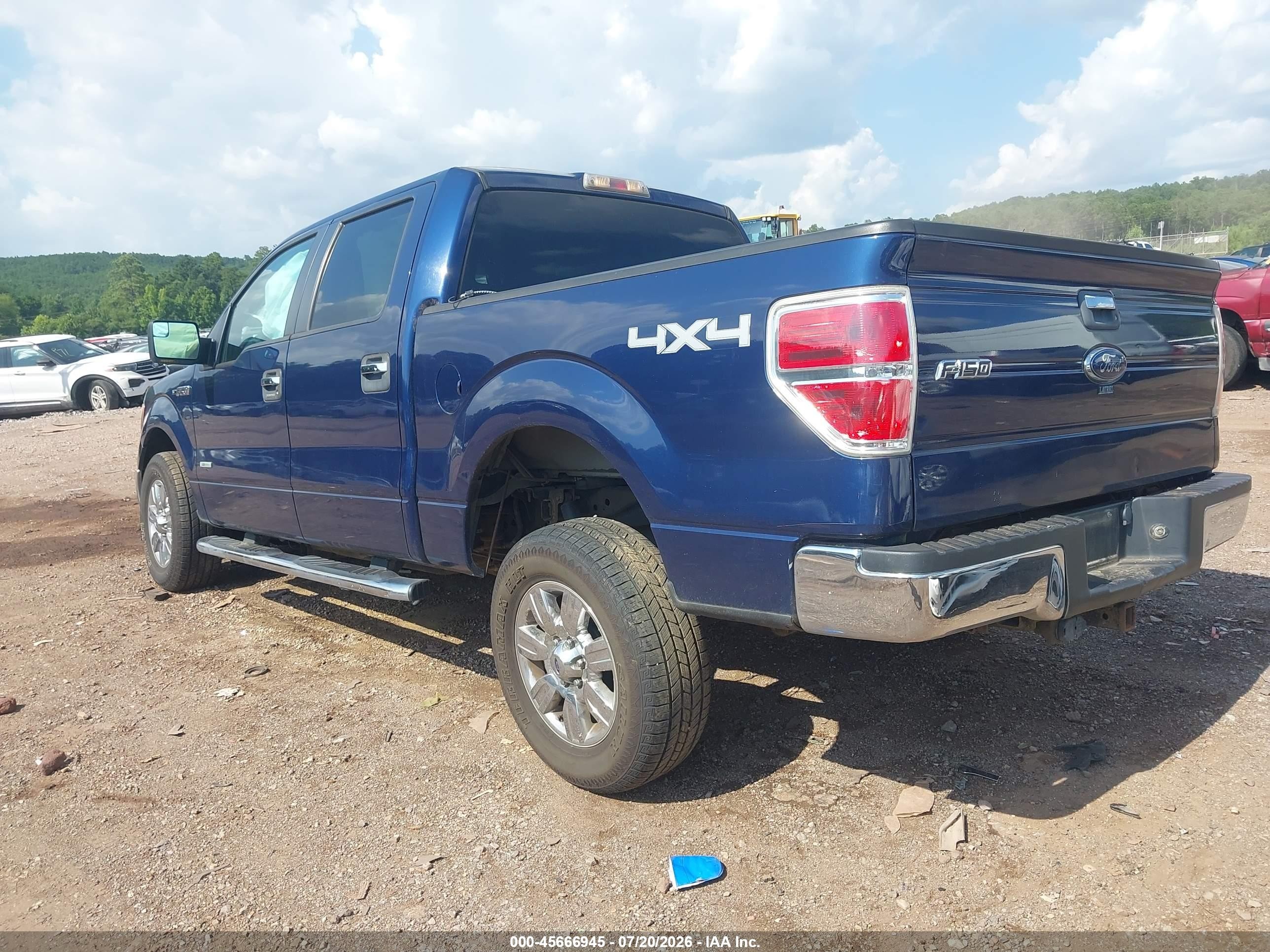 2011 Ford F-150 Xlt Blue vin: 1FTFW1ET7BFD15444