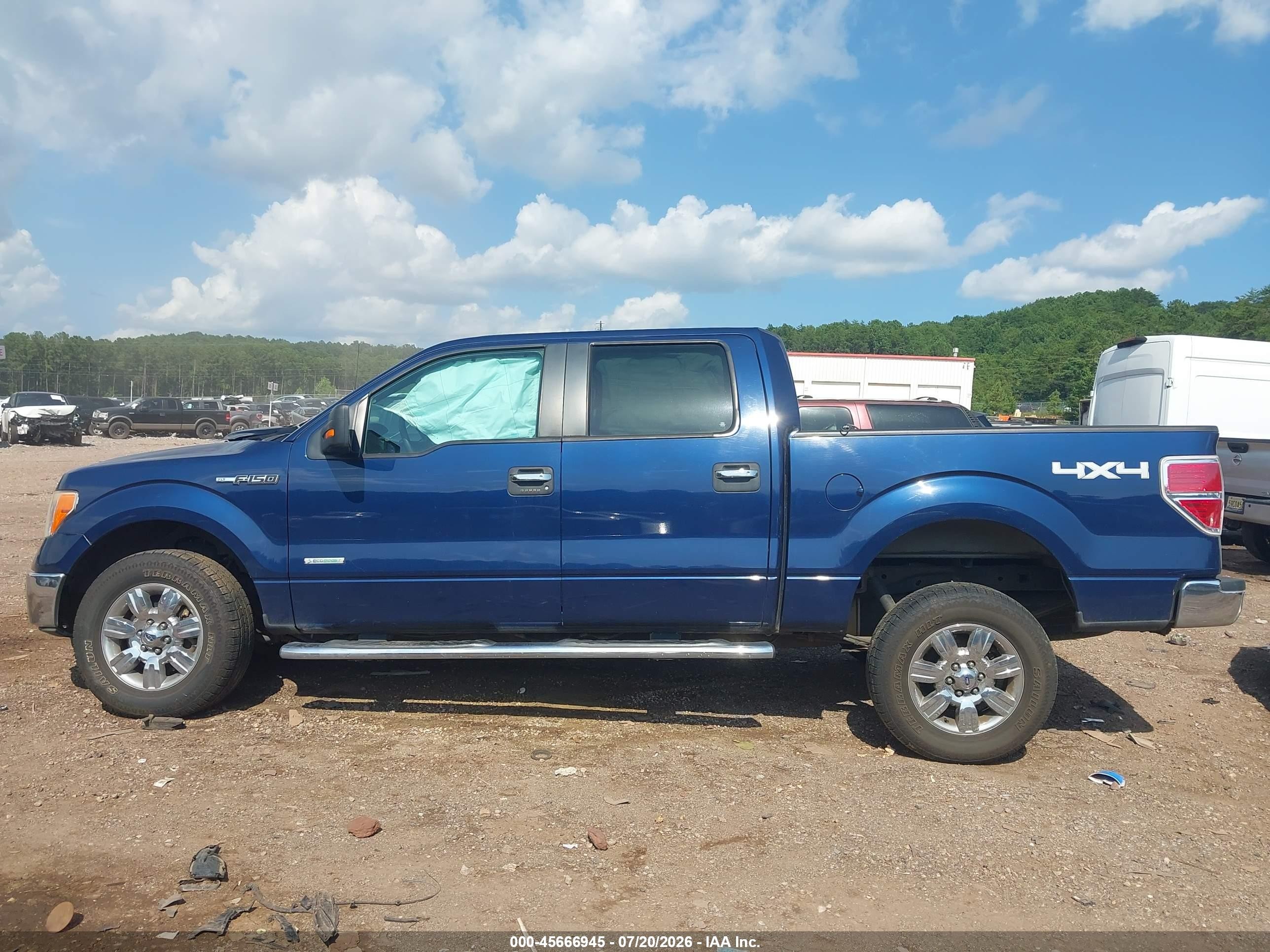 2011 Ford F-150 Xlt Blue vin: 1FTFW1ET7BFD15444