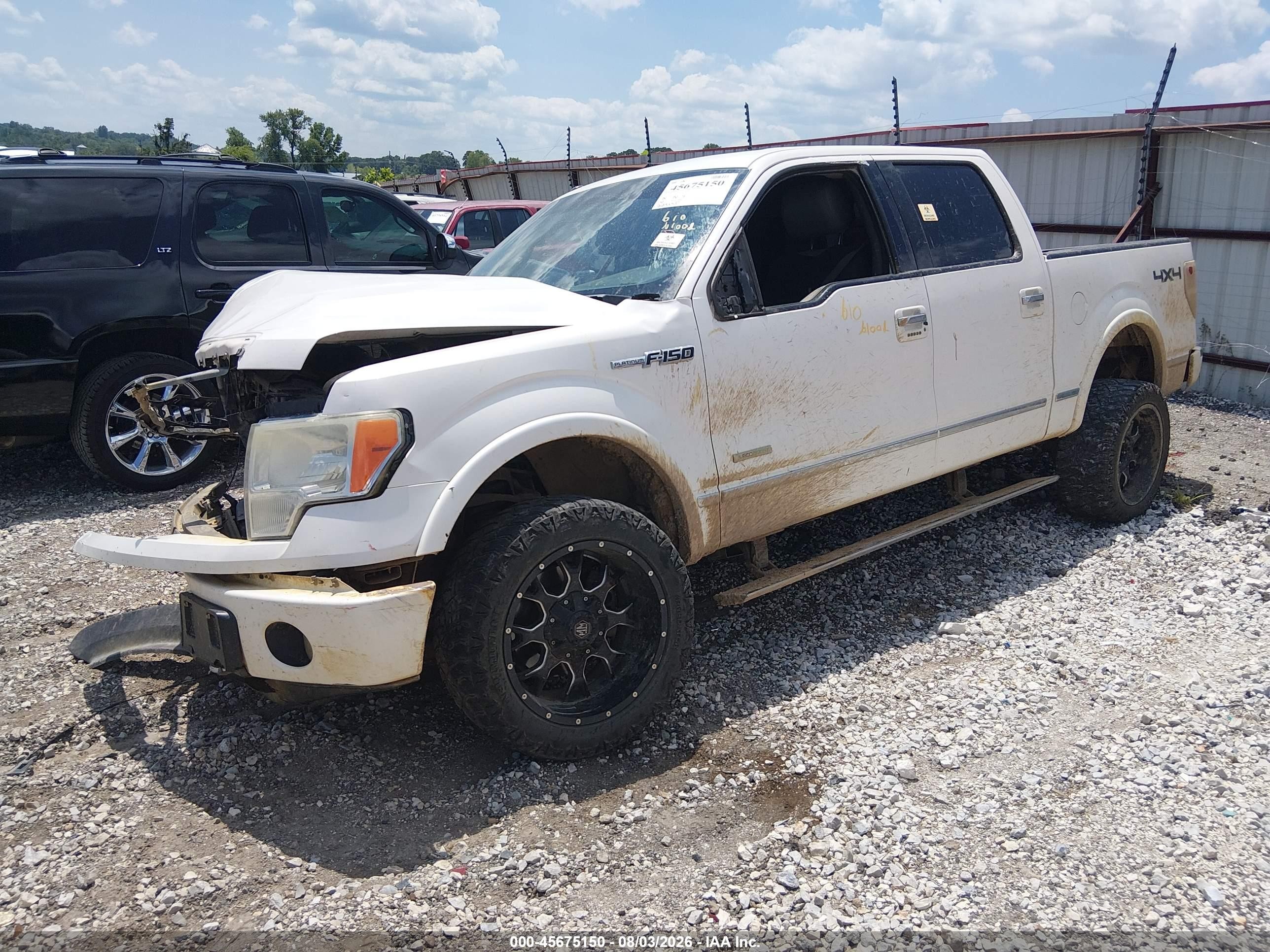 2011 Ford F-150 Platinum White vin: 1FTFW1ET7BFD21809