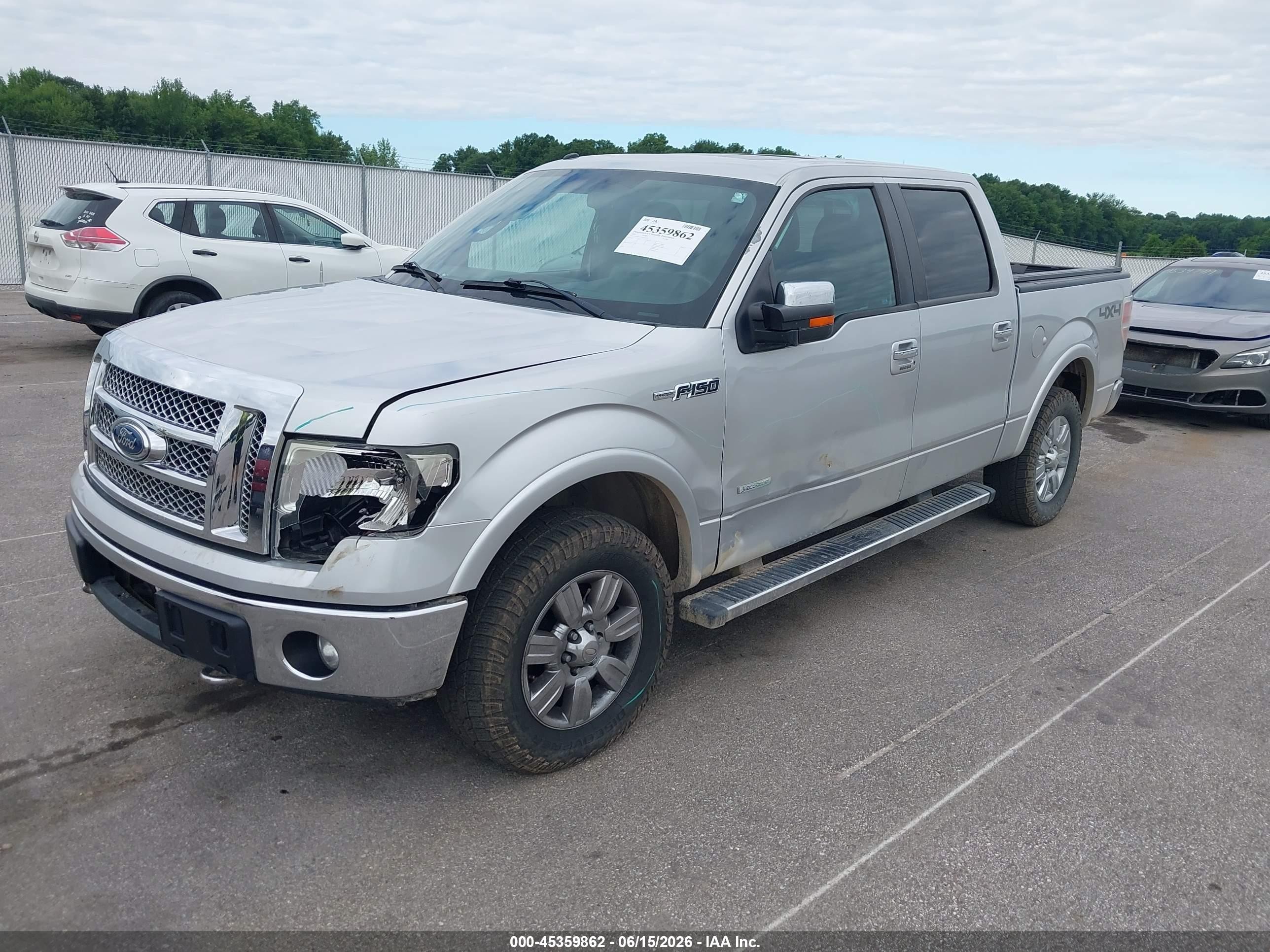 2011 Ford F-150 Lariat Silver vin: 1FTFW1ET7BFD22930