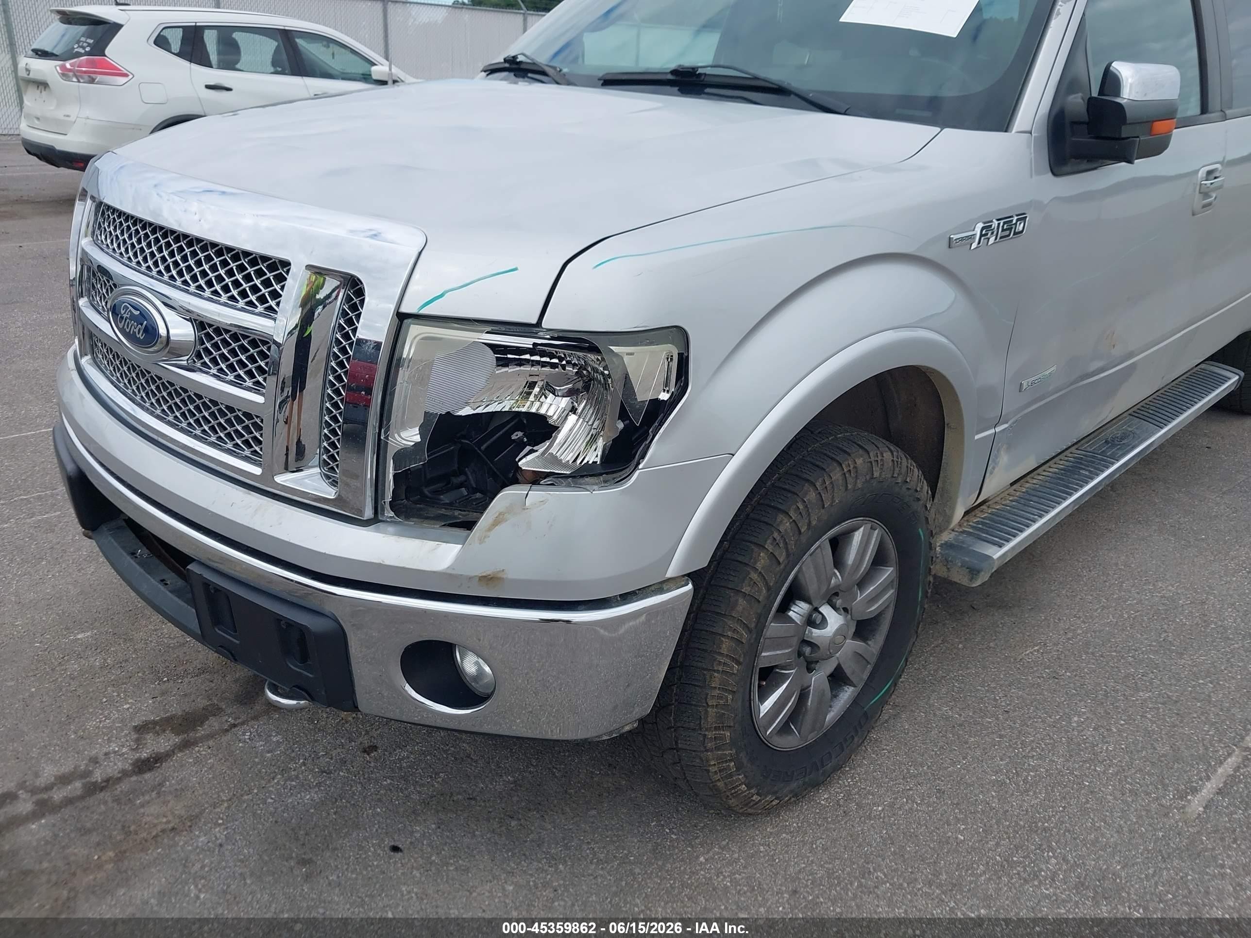 2011 Ford F-150 Lariat Silver vin: 1FTFW1ET7BFD22930