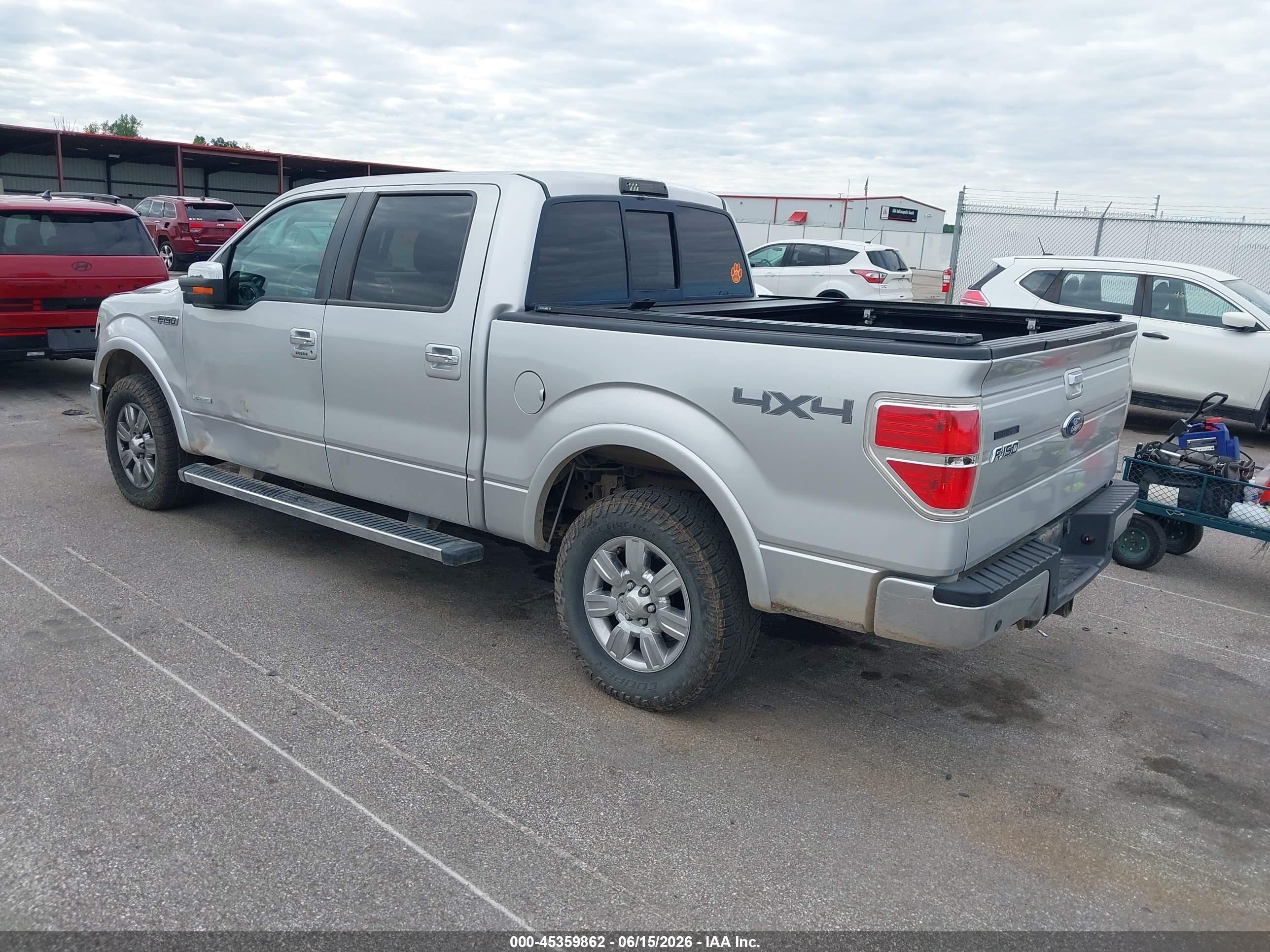 2011 Ford F-150 Lariat Silver vin: 1FTFW1ET7BFD22930
