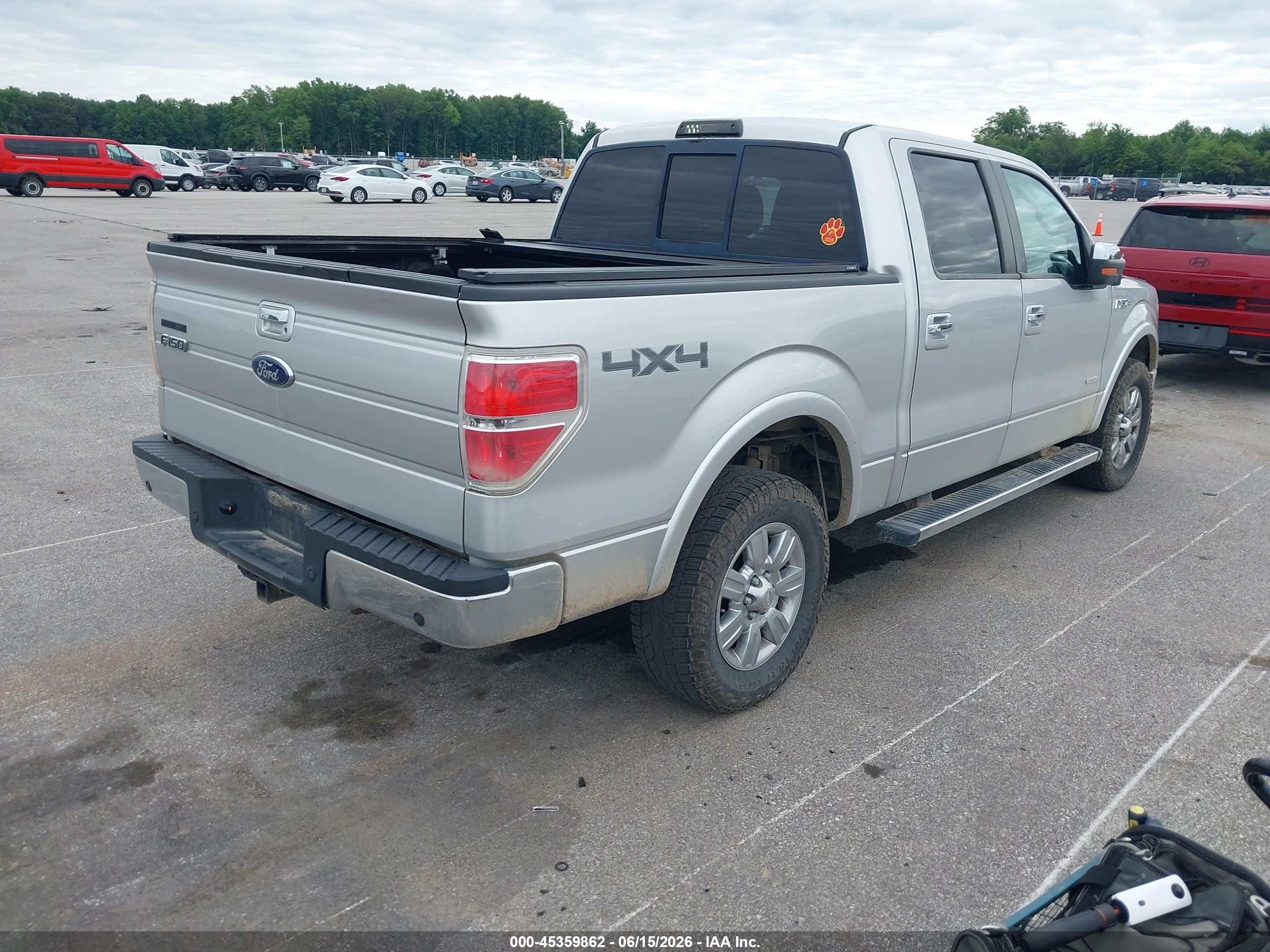2011 Ford F-150 Lariat Silver vin: 1FTFW1ET7BFD22930
