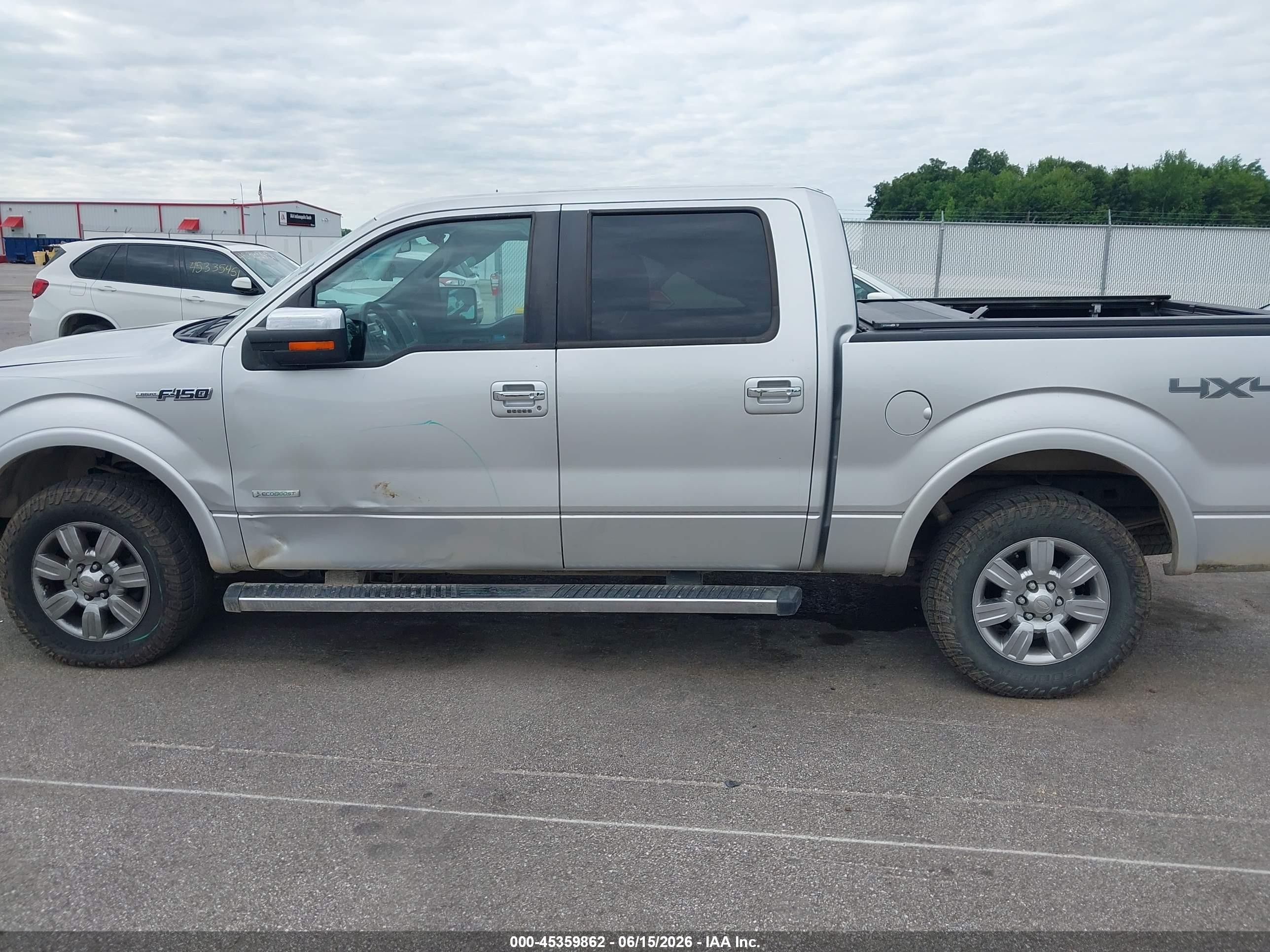 2011 Ford F-150 Lariat Silver vin: 1FTFW1ET7BFD22930