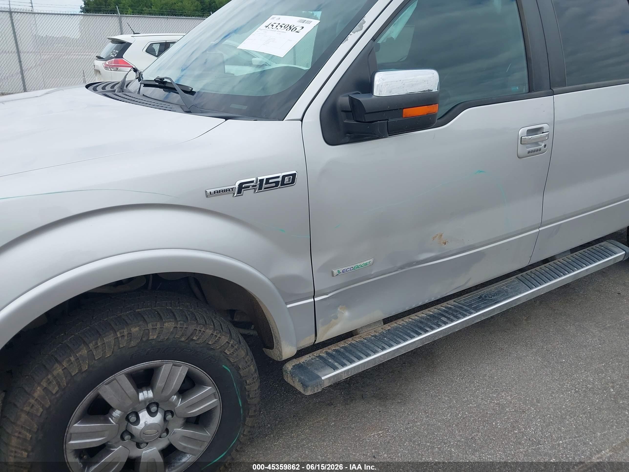 2011 Ford F-150 Lariat Silver vin: 1FTFW1ET7BFD22930