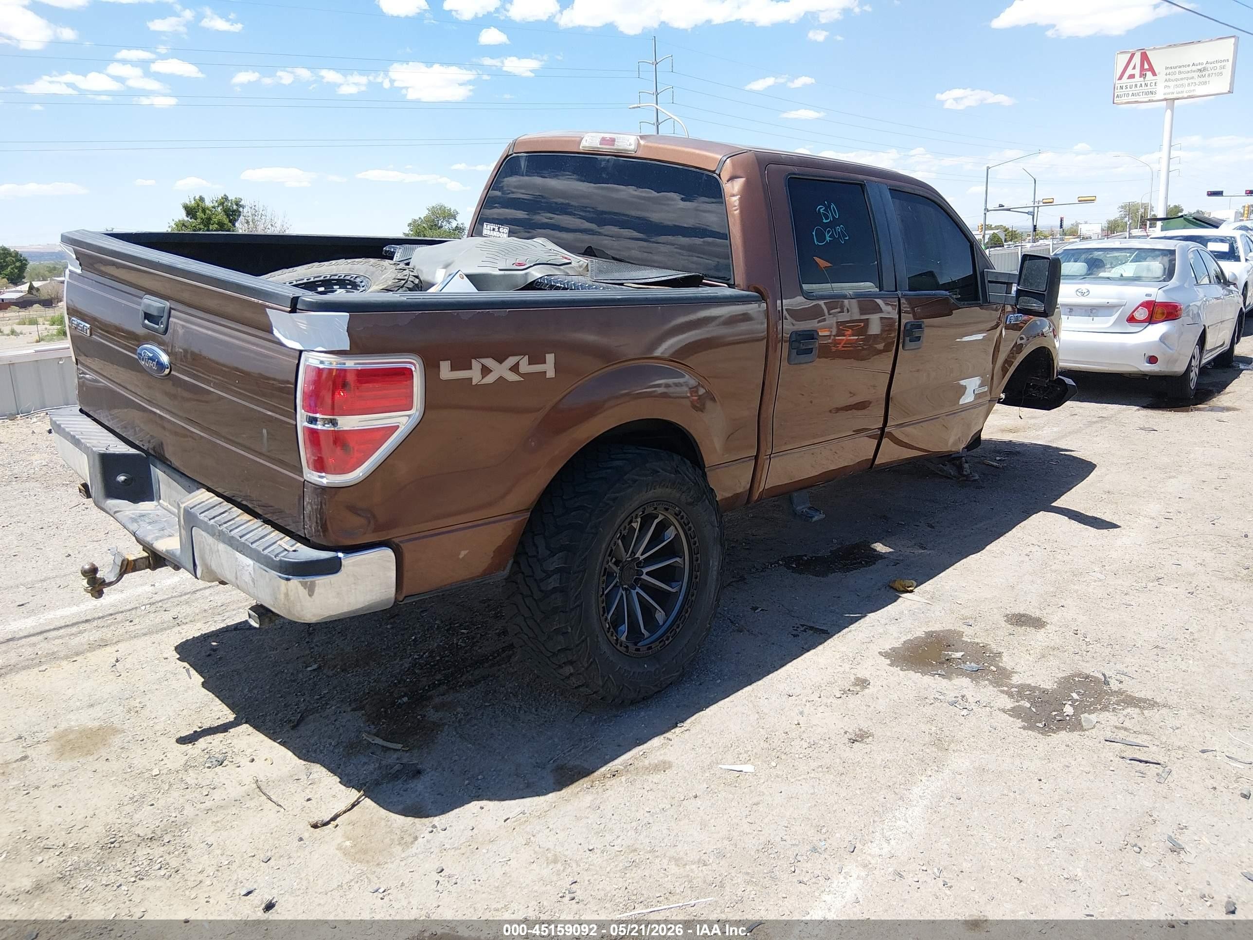 2011 Ford F-150 Xlt Brown vin: 1FTFW1ET7BKE04261