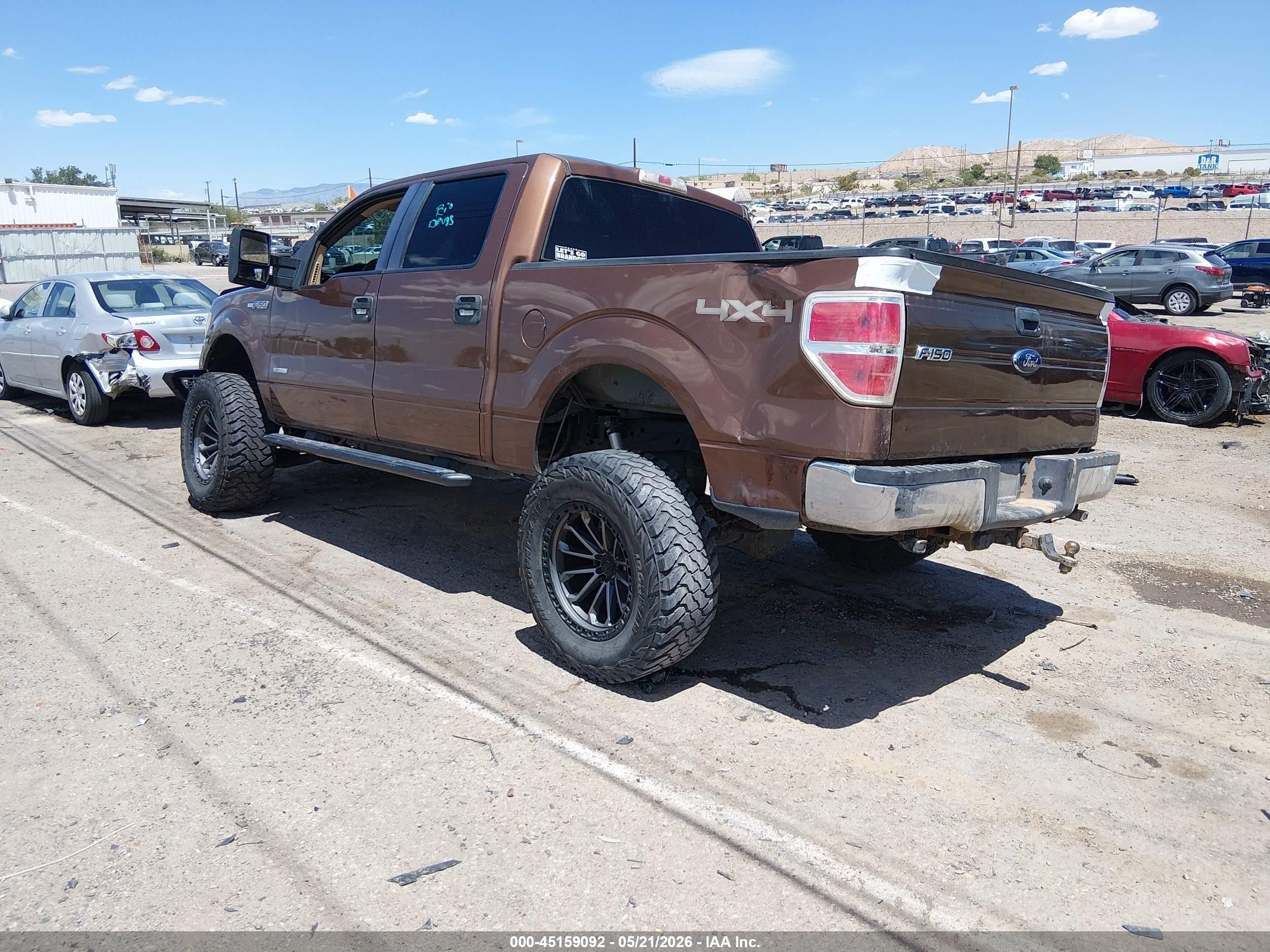 2011 Ford F-150 Xlt Brown vin: 1FTFW1ET7BKE04261