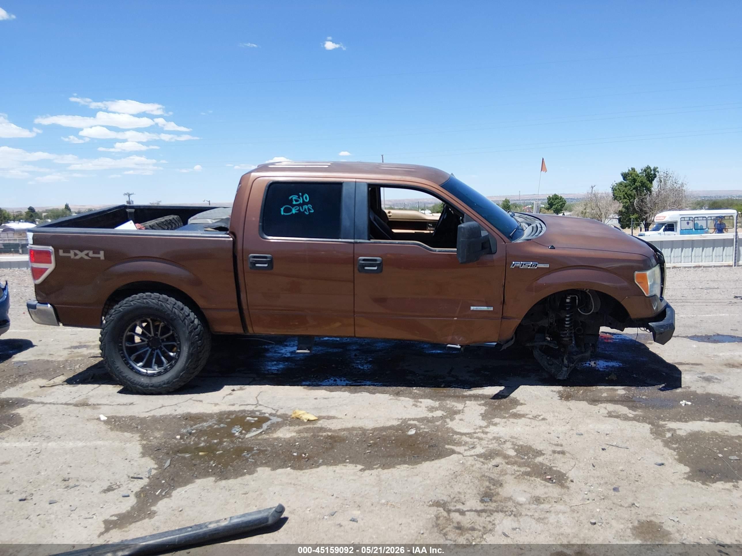 2011 Ford F-150 Xlt Brown vin: 1FTFW1ET7BKE04261