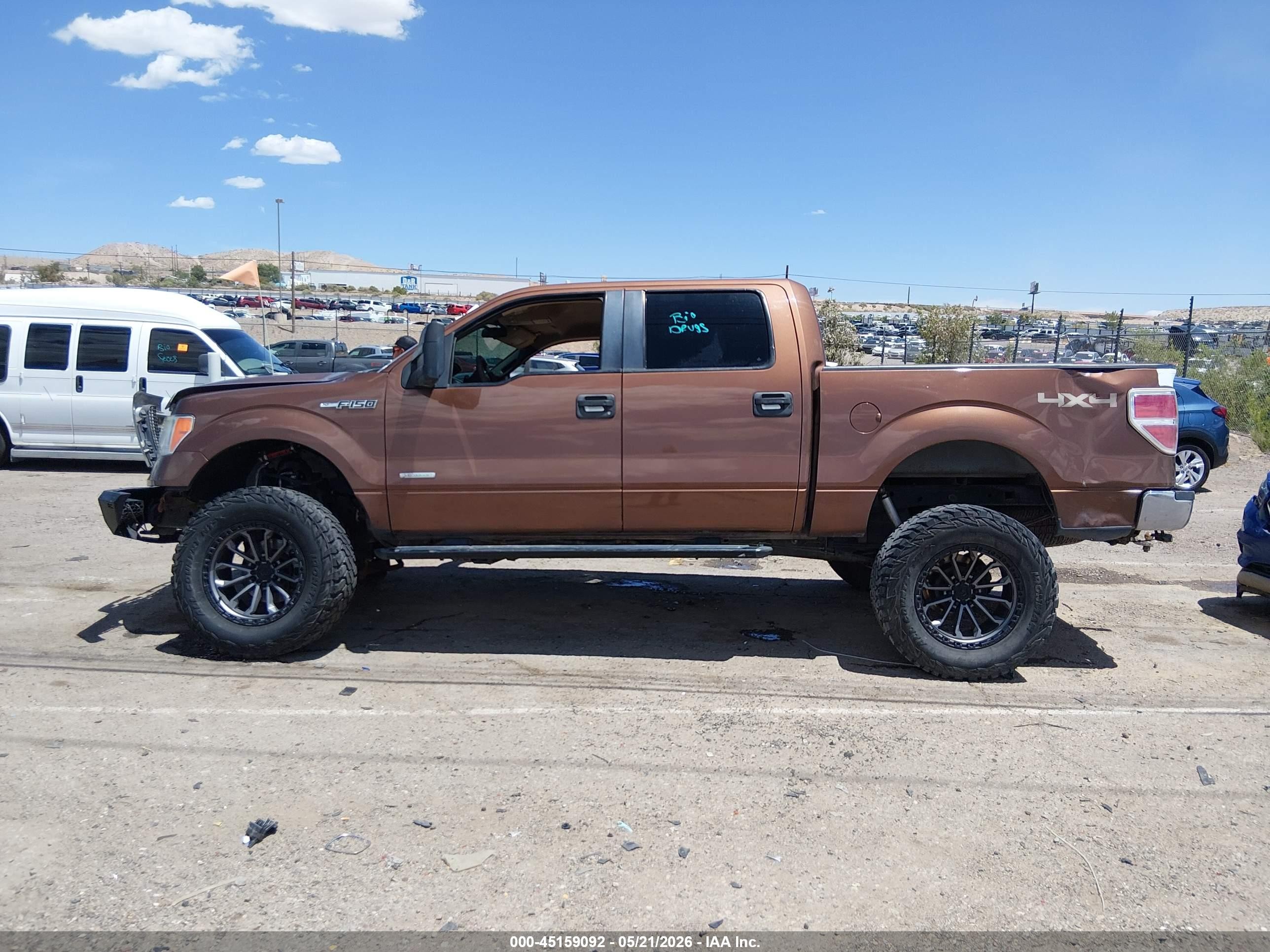 2011 Ford F-150 Xlt Brown vin: 1FTFW1ET7BKE04261
