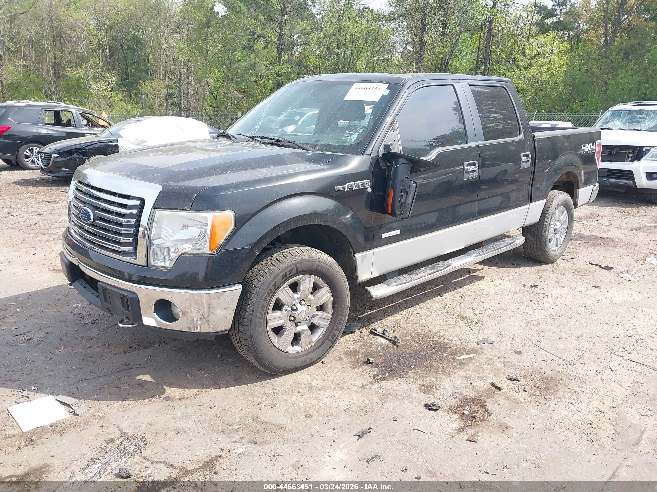 2012 Ford F-150 Xlt Черный vin: 1FTFW1ET7CFA17980