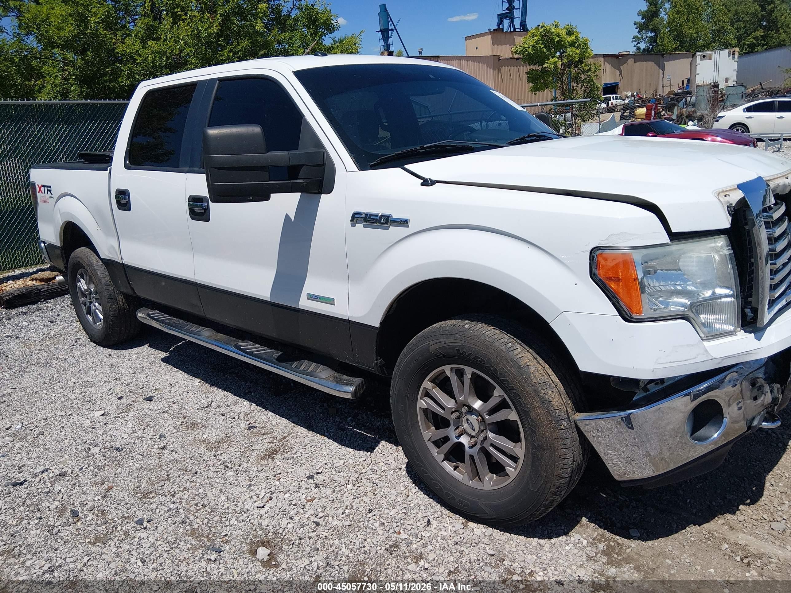 2012 Ford F-150 Xlt Белый vin: 1FTFW1ET7CFB04374