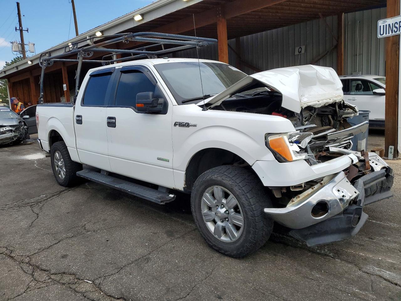 2012 Ford 150 Pu Sup White vin: 1FTFW1ET7CFB09915