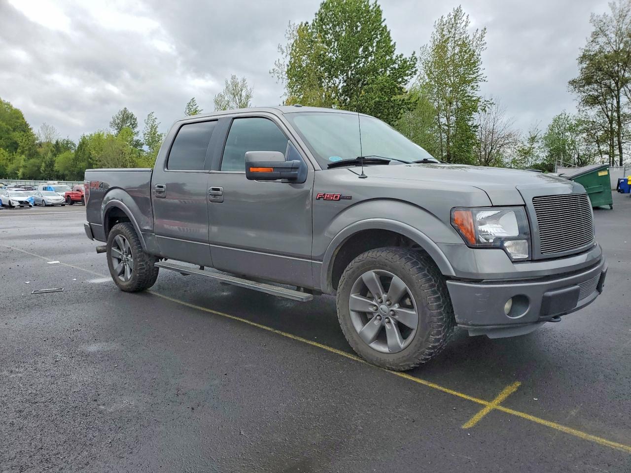 2012 Ford F150 Supercrew Gray vin: 1FTFW1ET7CFC20707