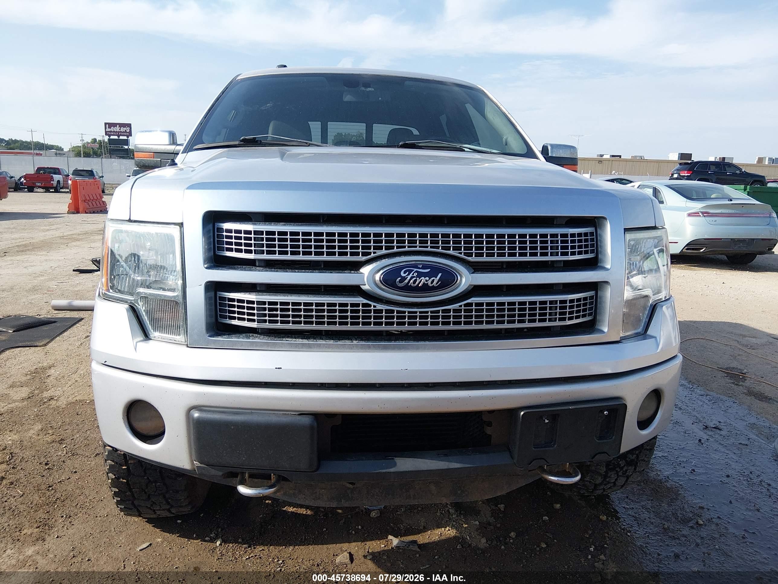 2012 Ford F-150 Platinum Серый vin: 1FTFW1ET7CFC57224