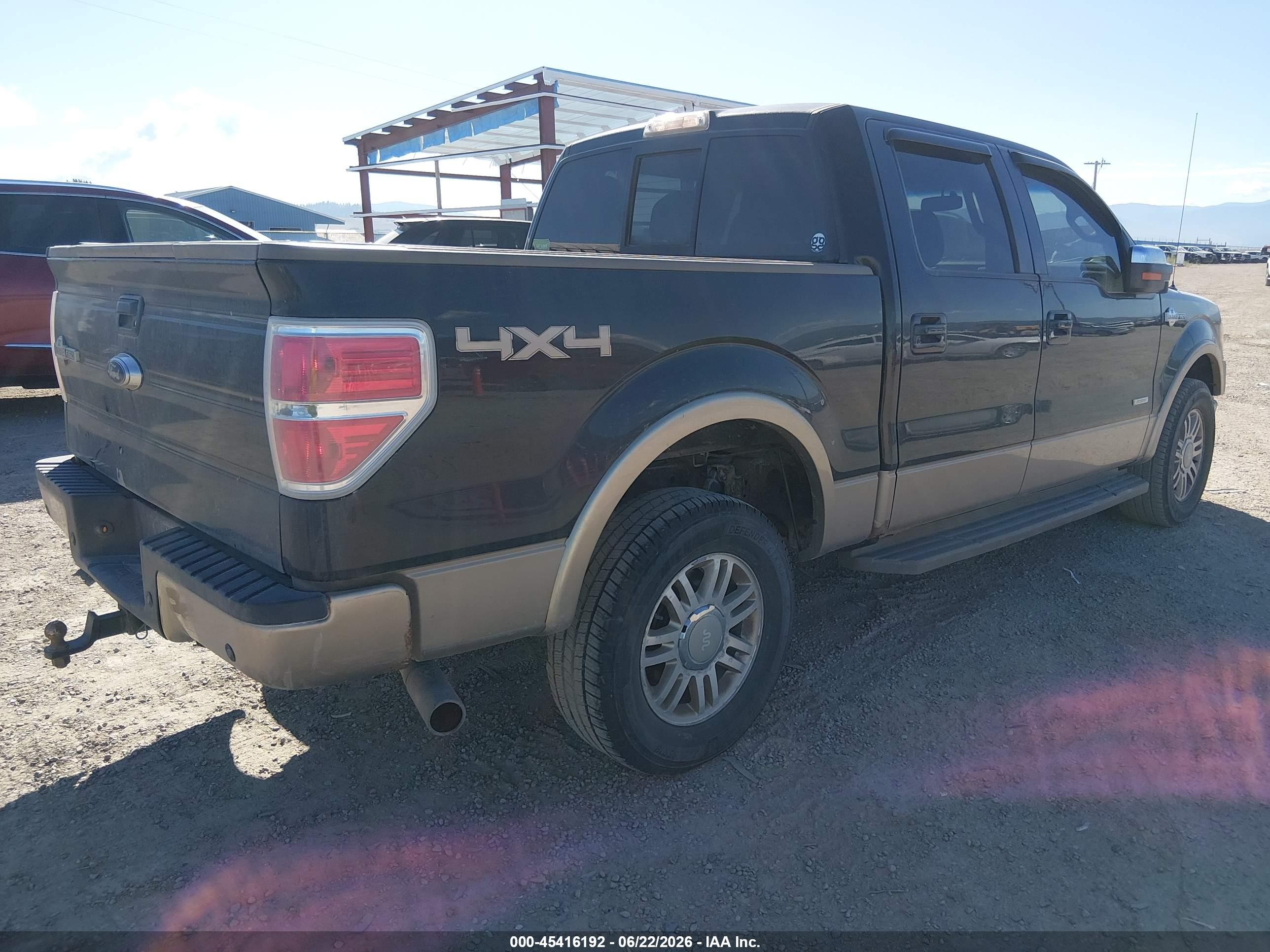 2012 Ford F-150 Fx4/king Ranch/lariat/platinum/xl/xlt Brown vin: 1FTFW1ET7CKD20412