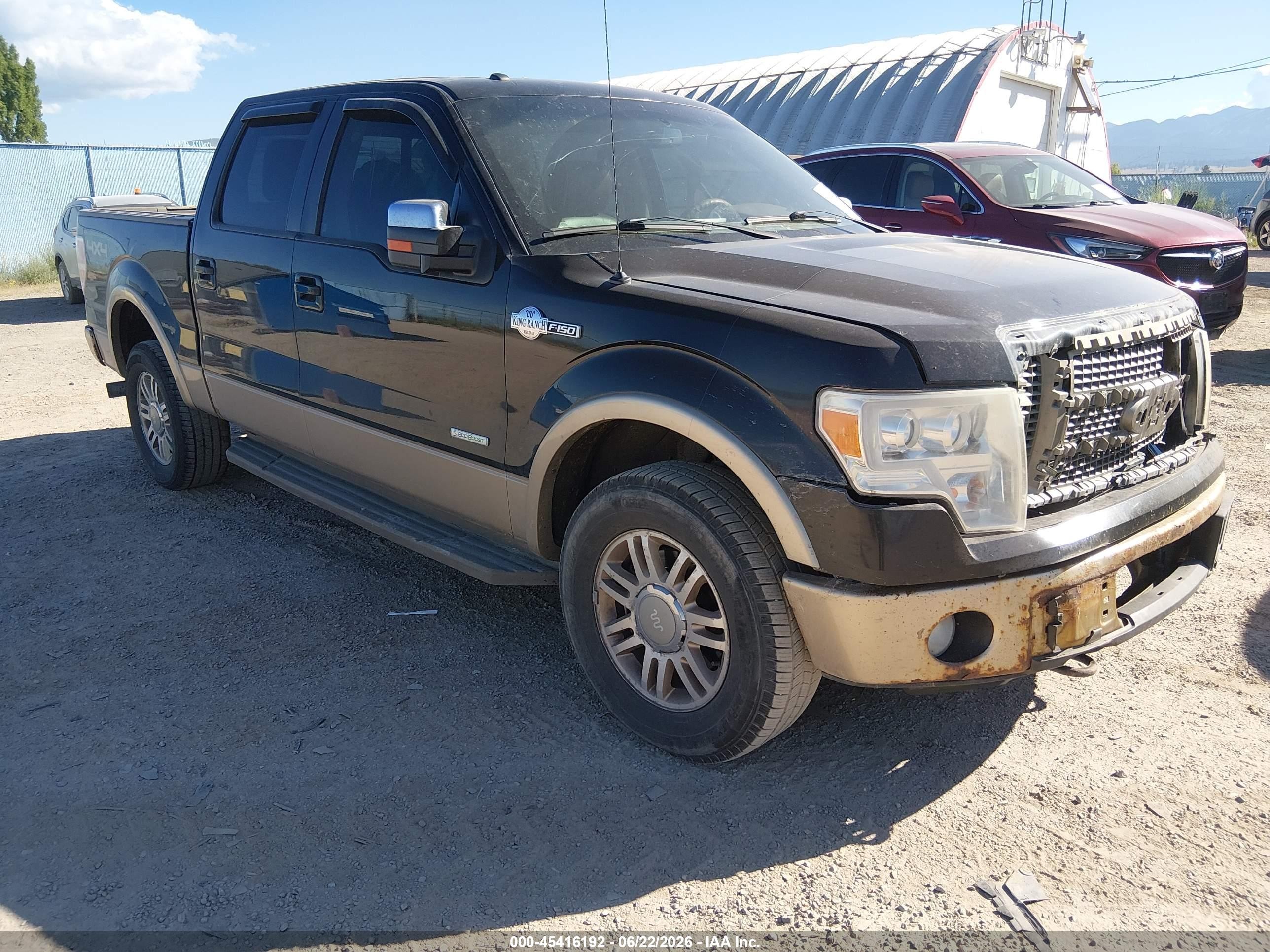 2012 Ford F-150 Fx4/king Ranch/lariat/platinum/xl/xlt Brown vin: 1FTFW1ET7CKD20412