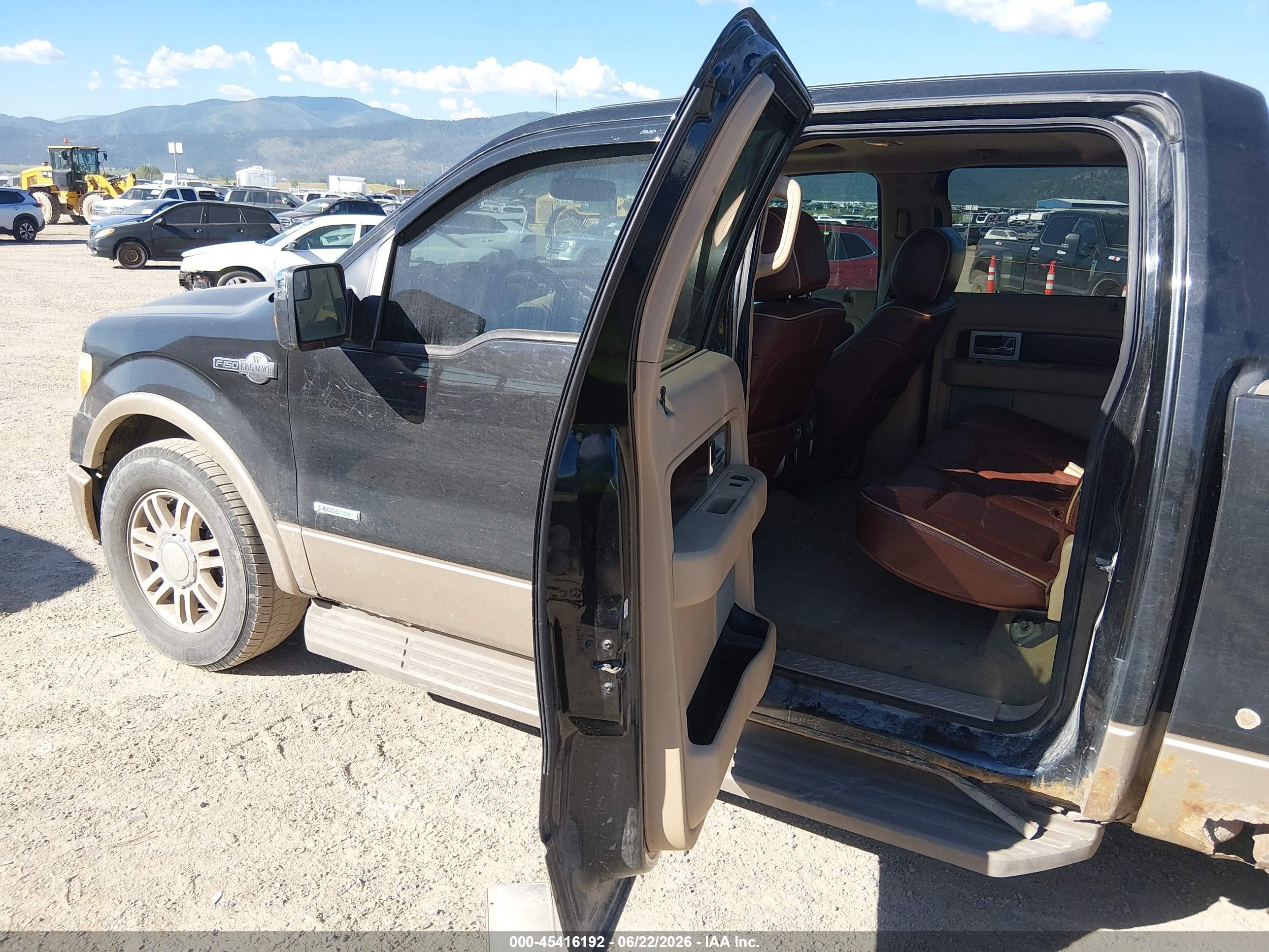 2012 Ford F-150 Fx4/king Ranch/lariat/platinum/xl/xlt Brown vin: 1FTFW1ET7CKD20412