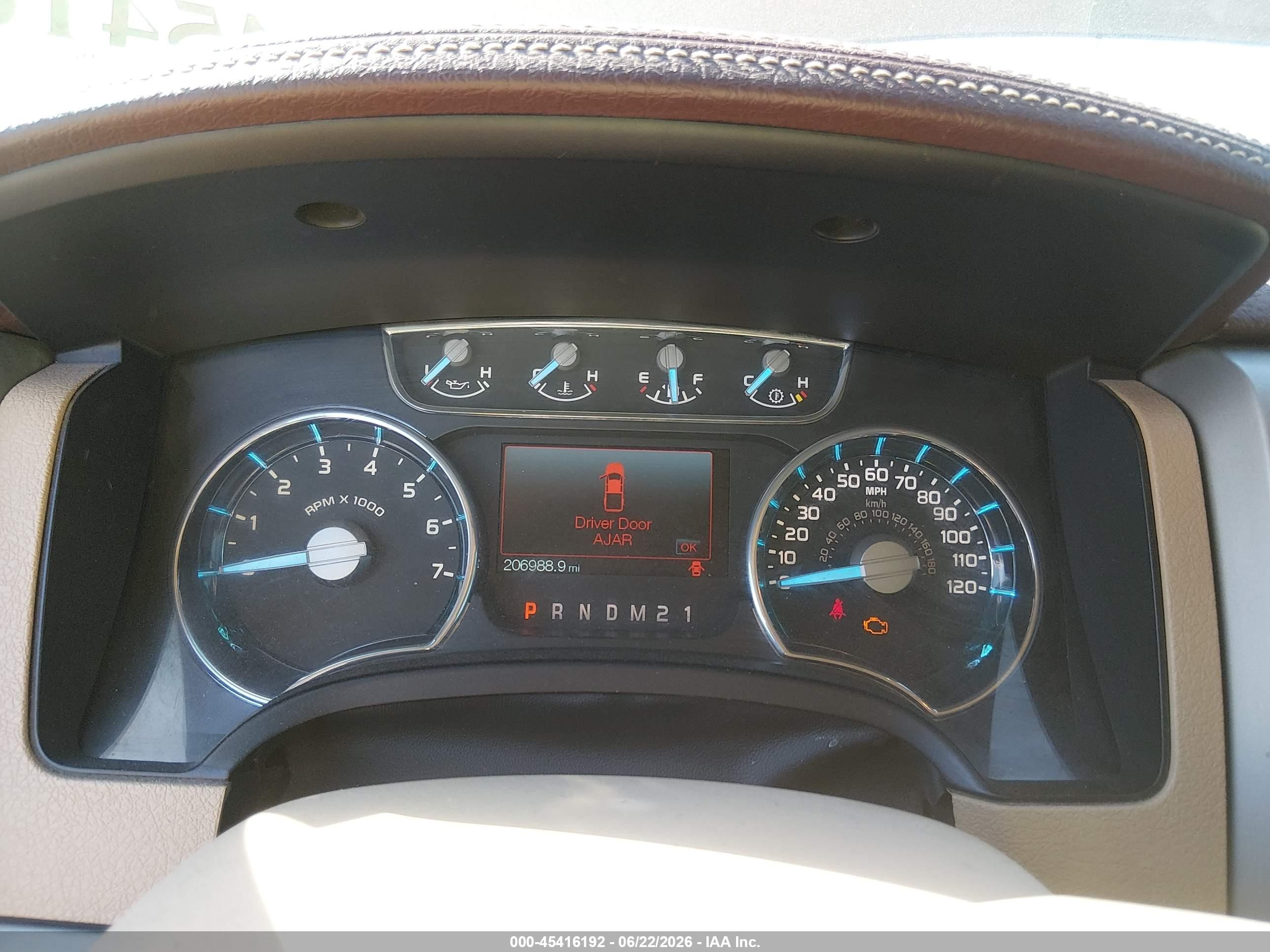 2012 Ford F-150 Fx4/king Ranch/lariat/platinum/xl/xlt Brown vin: 1FTFW1ET7CKD20412