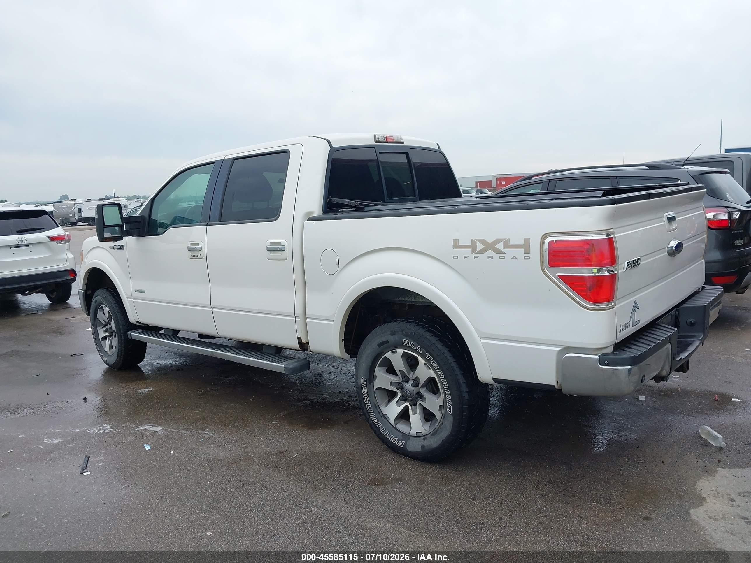 2012 Ford F-150 Fx4/king Ranch/lariat/platinum/xl/xlt White vin: 1FTFW1ET7CKD24153