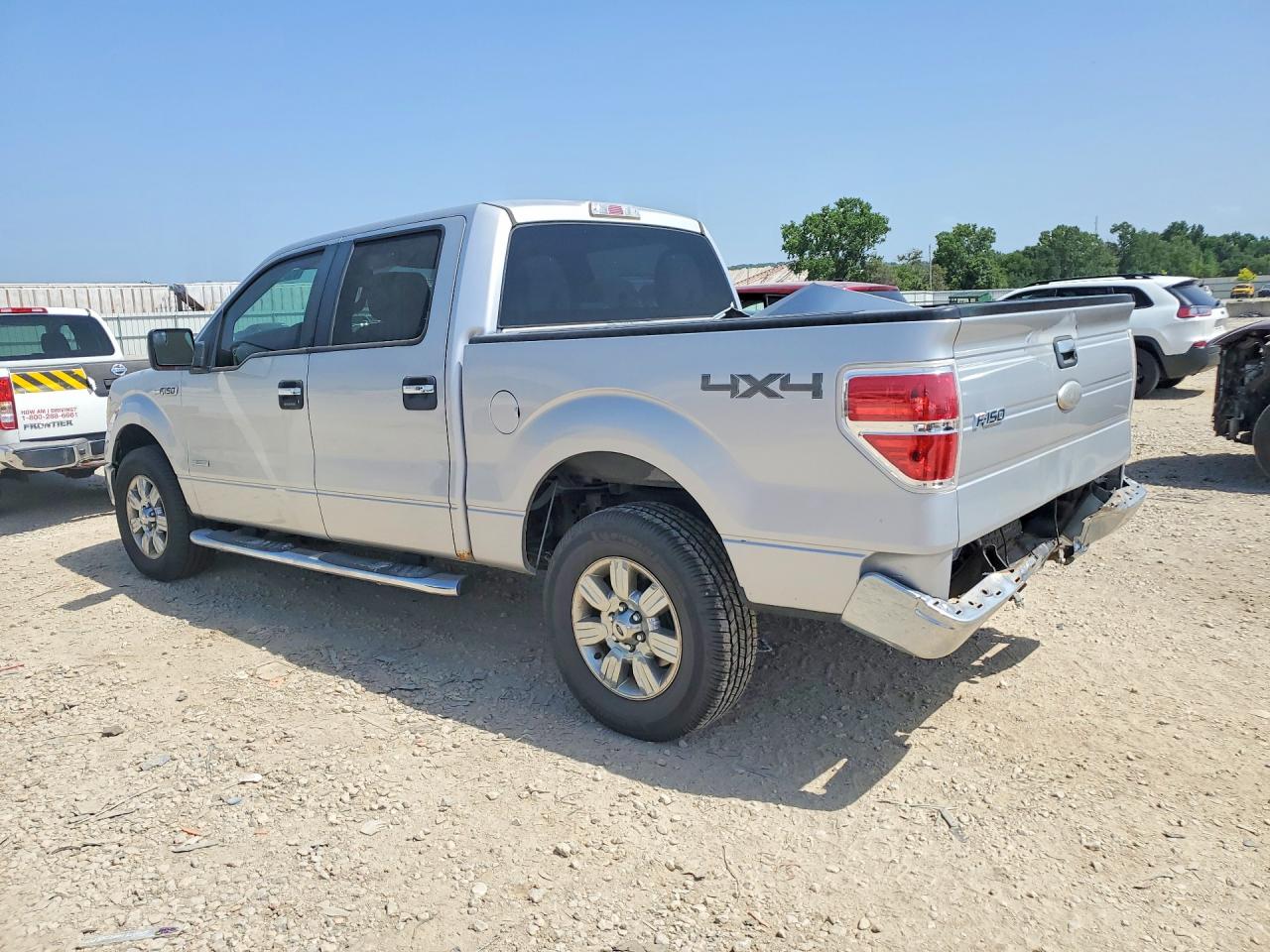 2012 Ford F150 Supercrew Silver vin: 1FTFW1ET7CKD47769