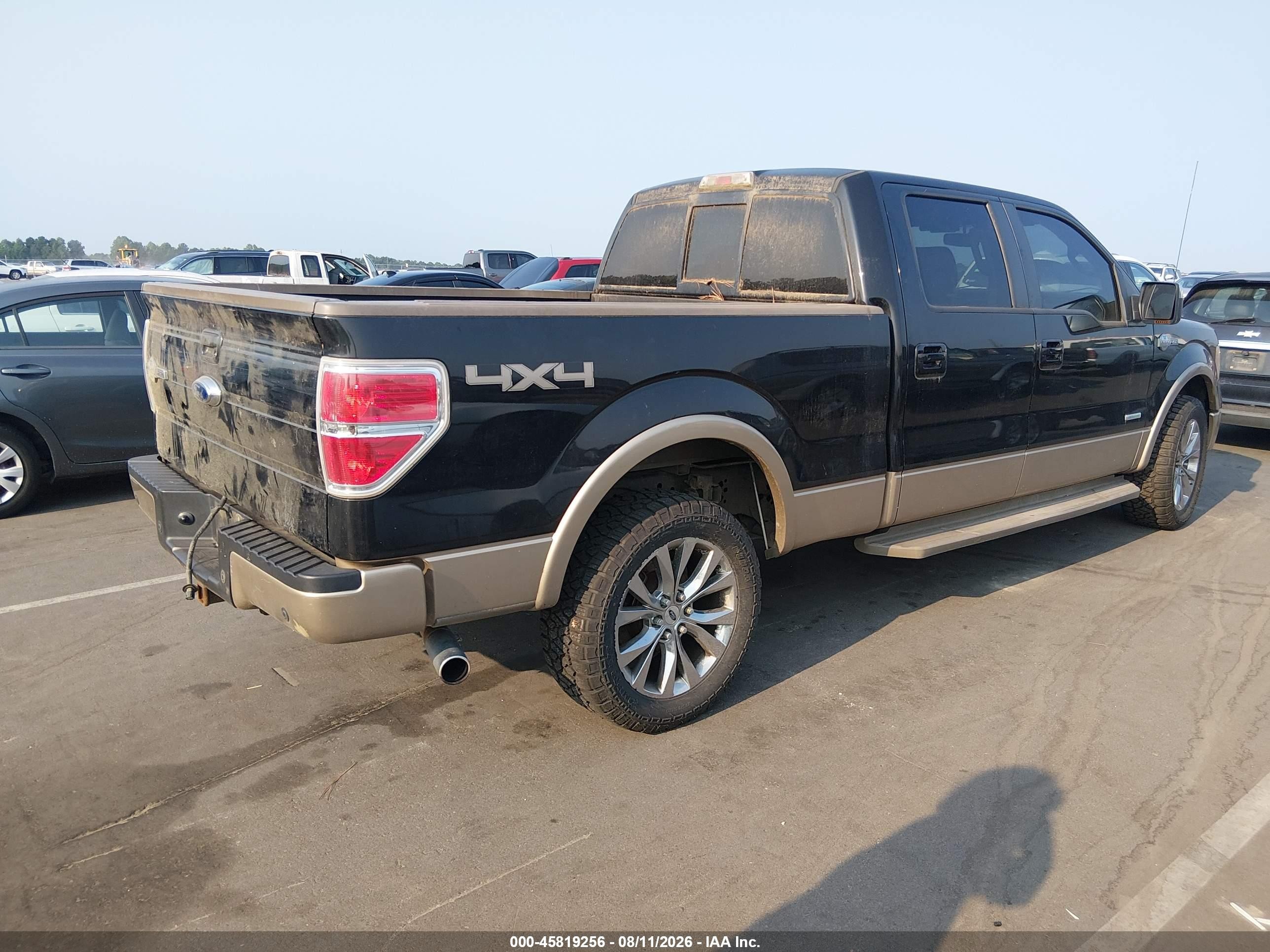 2012 Ford F-150 King Ranch Black vin: 1FTFW1ET7CKD68640