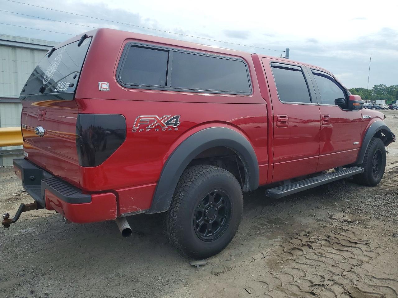 2012 Ford F150 Supercrew Red vin: 1FTFW1ET7CKE17237