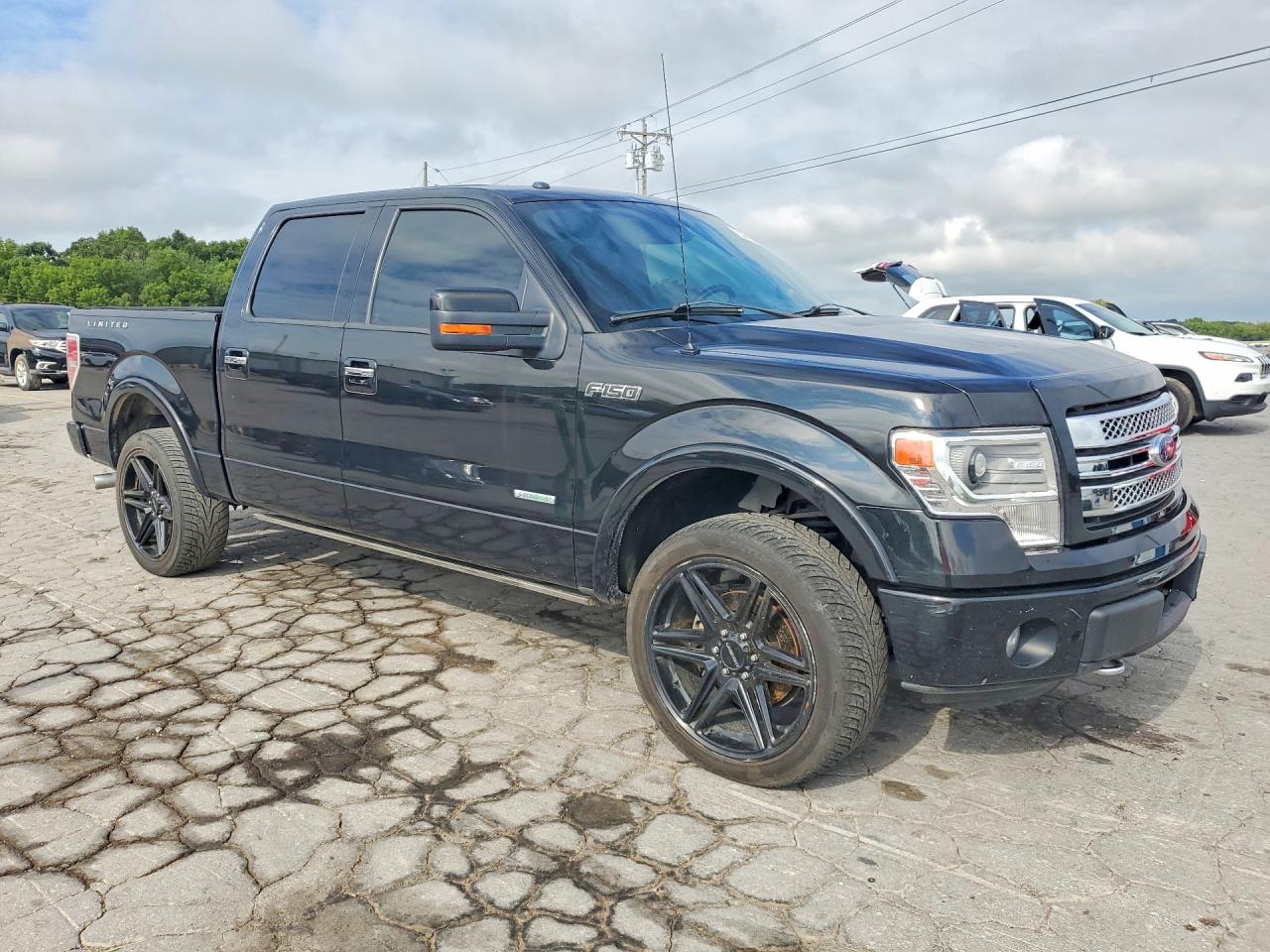 2013 Ford F150 Supercrew Black vin: 1FTFW1ET7DFA11470