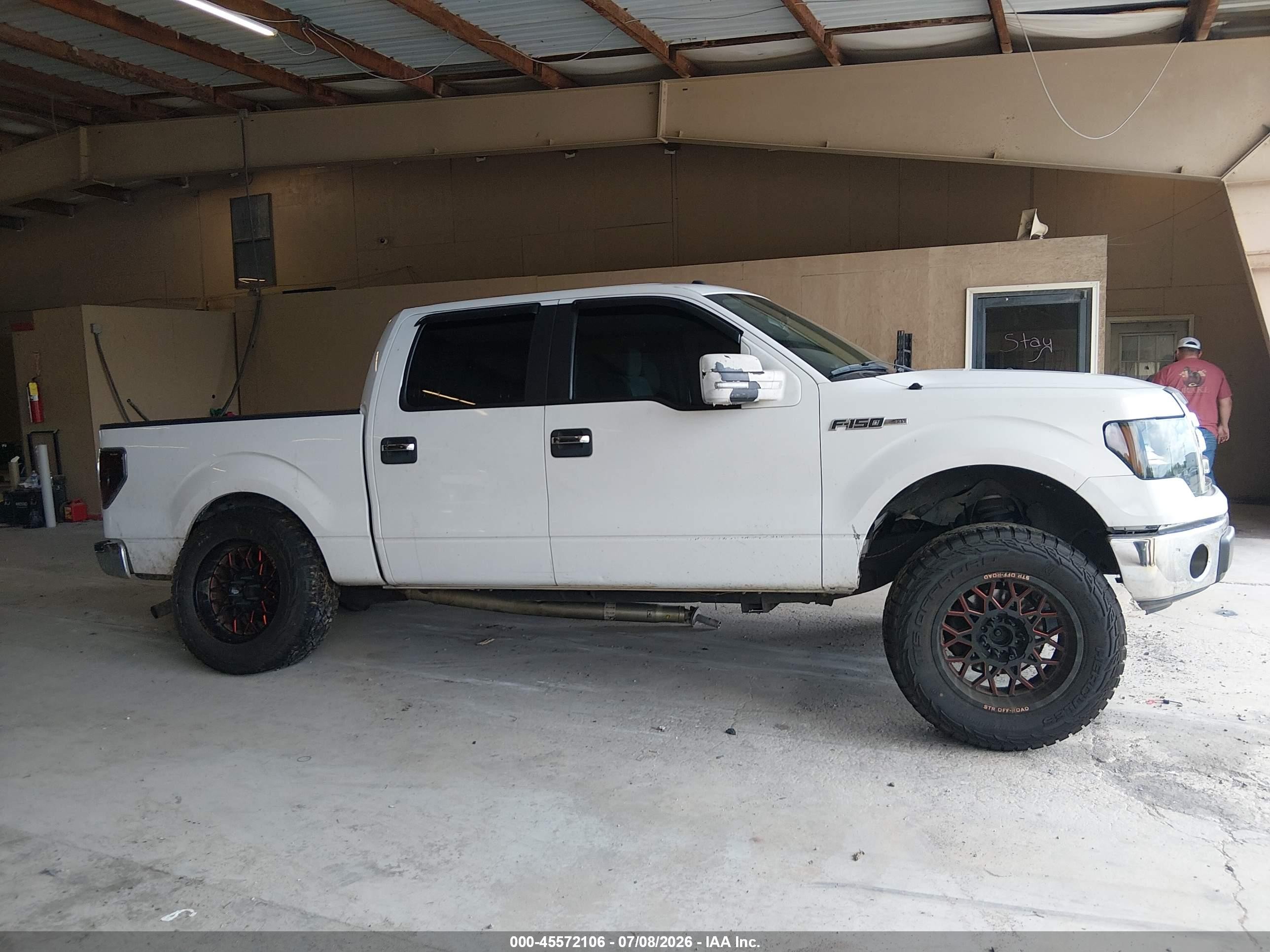 2013 Ford F-150 Xlt White vin: 1FTFW1ET7DFA42976