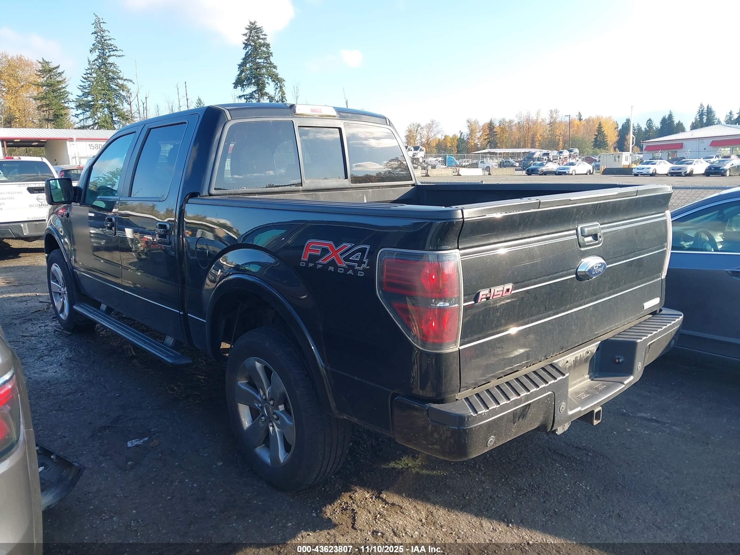 2013 Ford F-150 Fx4 Black vin: 1FTFW1ET7DFA95290