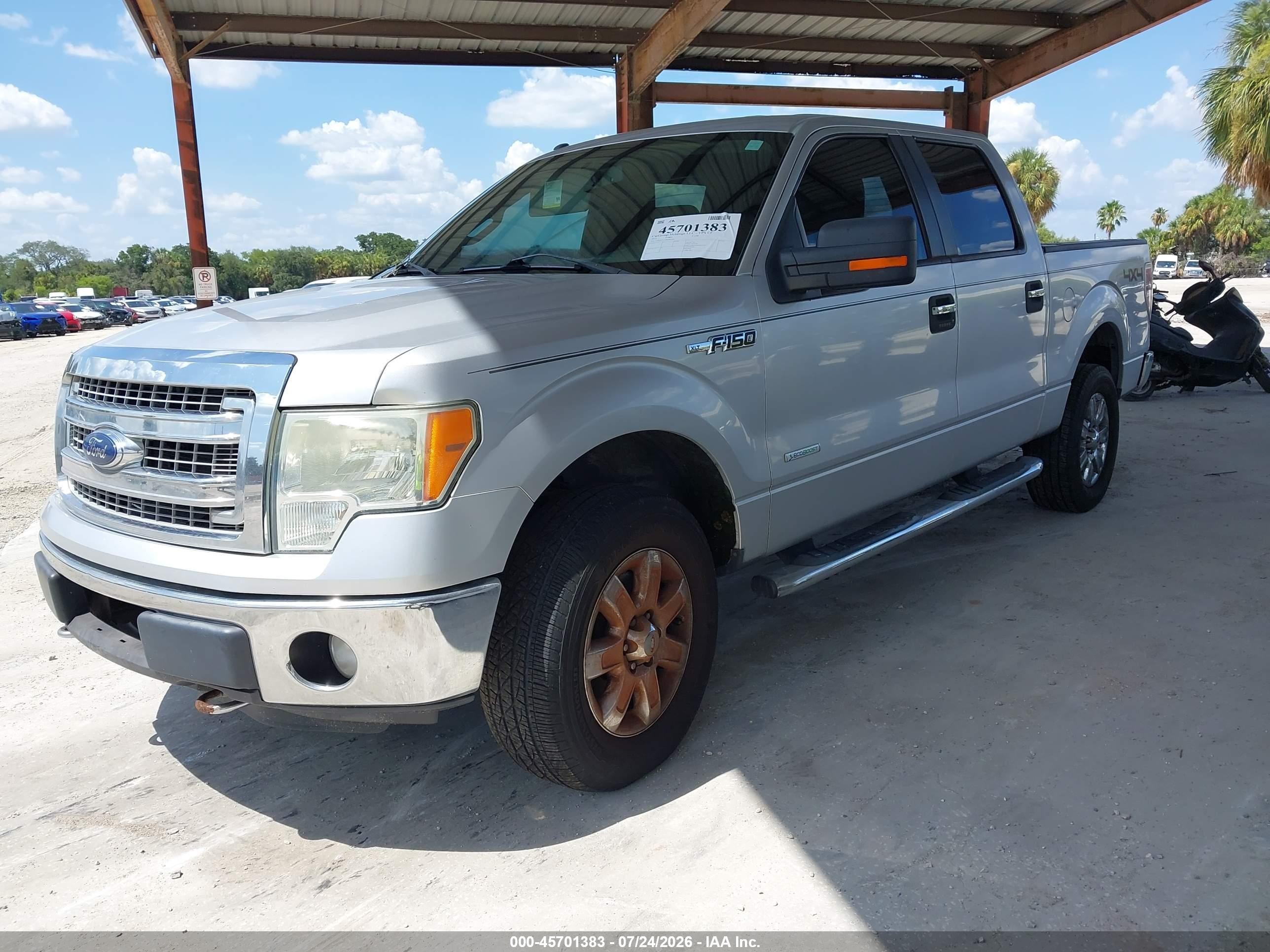 2013 Ford F-150 Xlt Silver vin: 1FTFW1ET7DFB96166