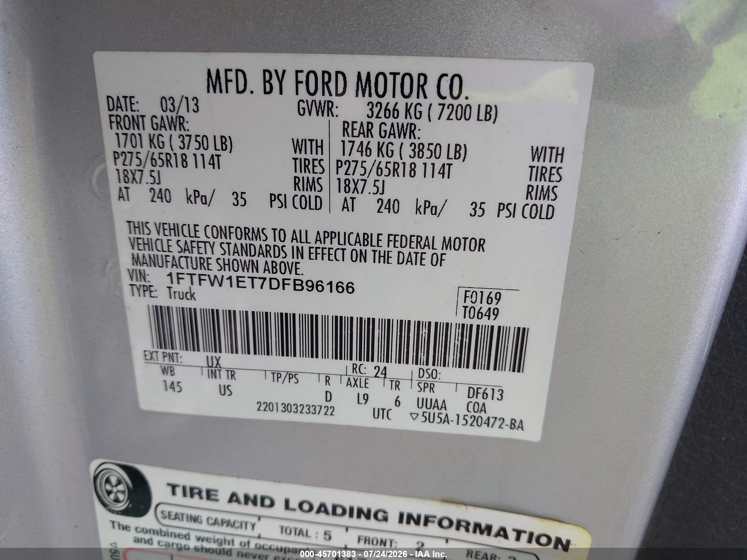 2013 Ford F-150 Xlt Silver vin: 1FTFW1ET7DFB96166