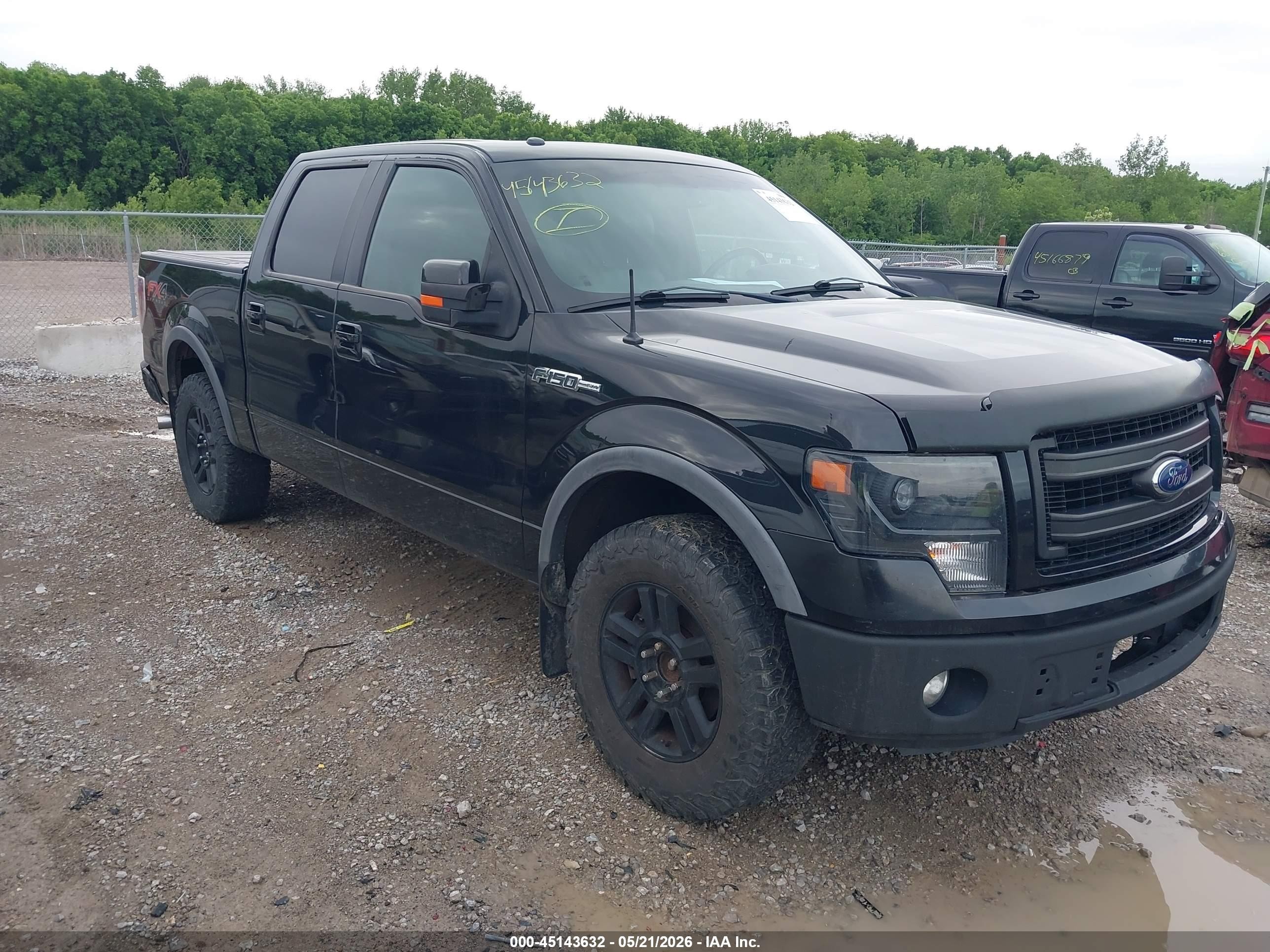 2013 Ford F-150 Fx4 Black vin: 1FTFW1ET7DFC24015