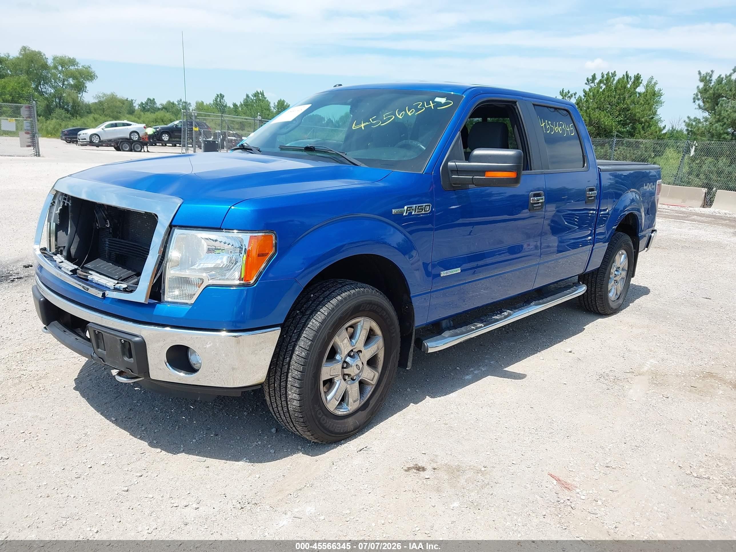 2013 Ford F-150 Fx4/king Ranch/lariat/limited/platinum/xl/xlt Blue vin: 1FTFW1ET7DFC70010