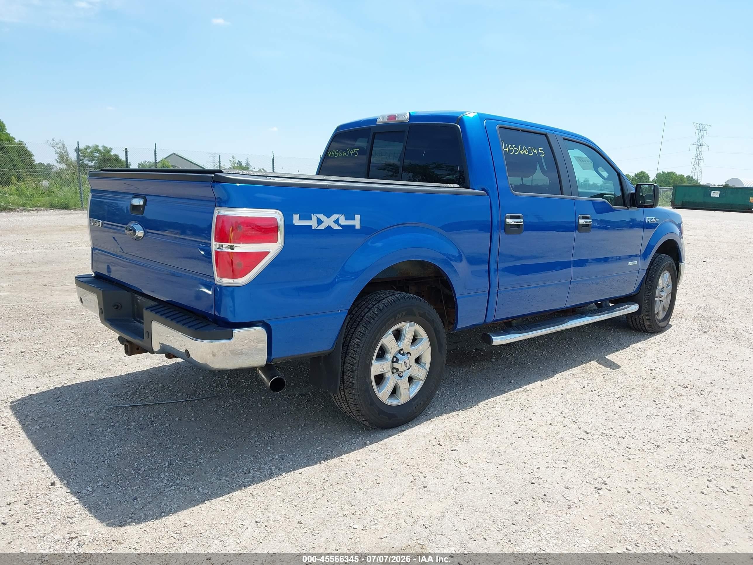 2013 Ford F-150 Fx4/king Ranch/lariat/limited/platinum/xl/xlt Blue vin: 1FTFW1ET7DFC70010