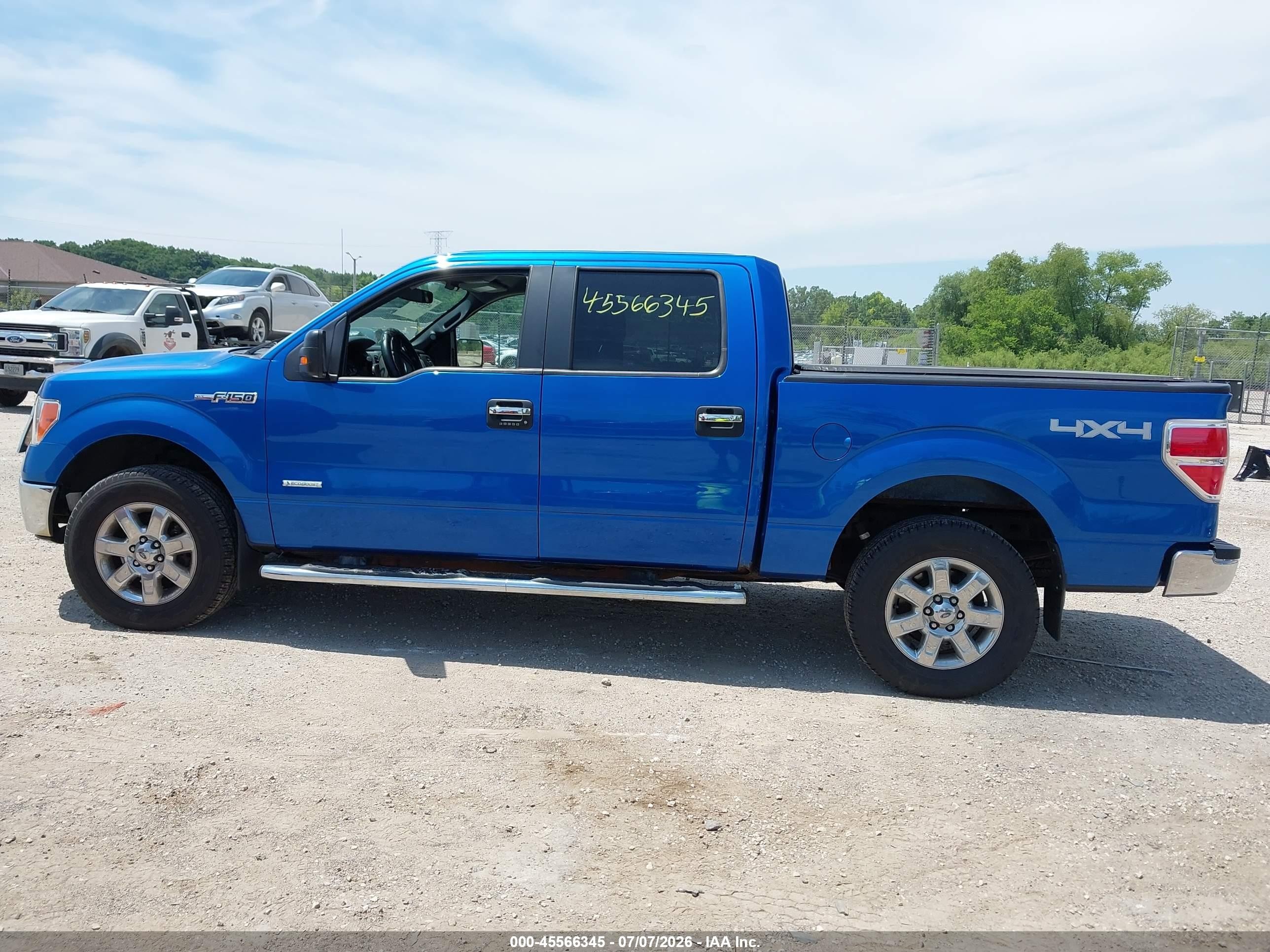 2013 Ford F-150 Fx4/king Ranch/lariat/limited/platinum/xl/xlt Blue vin: 1FTFW1ET7DFC70010