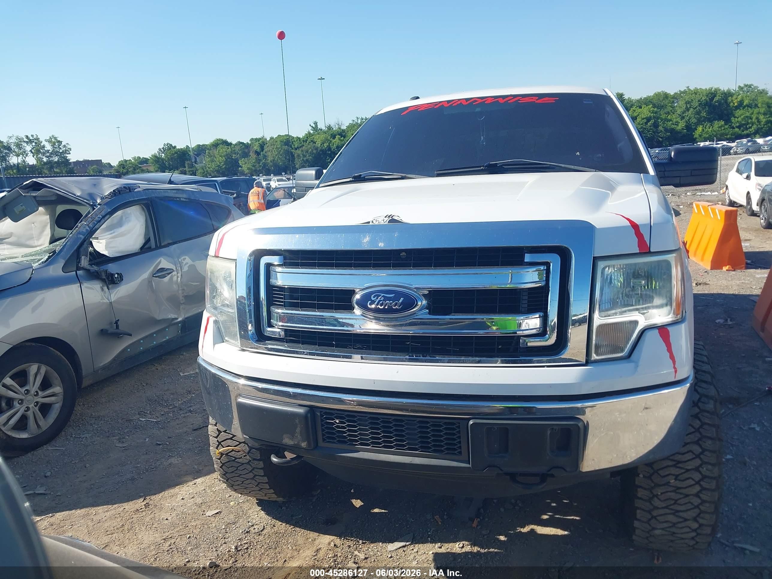 2013 Ford F-150 Xlt White vin: 1FTFW1ET7DFC96901