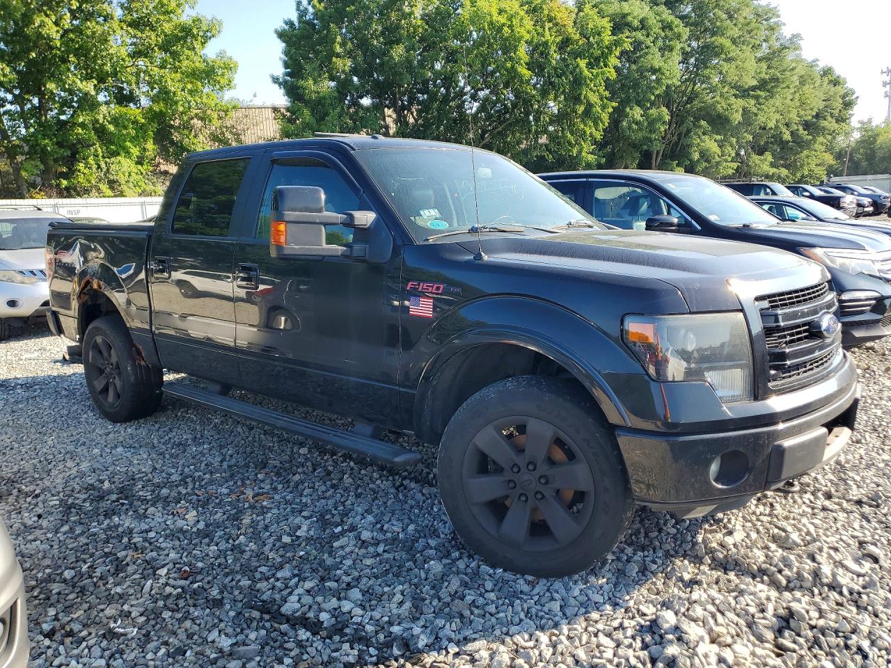 2013 Ford F150 Supercrew Black vin: 1FTFW1ET7DFD07816