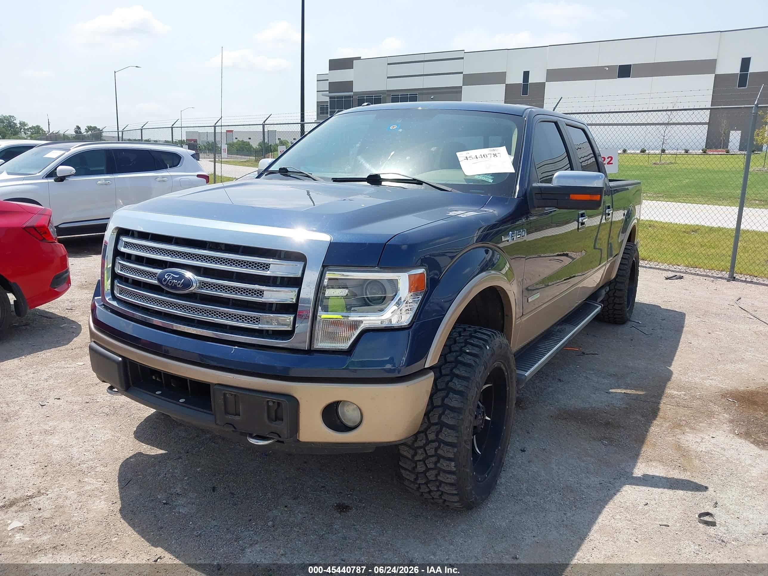 2014 Ford F-150 Lariat Blue vin: 1FTFW1ET7EFB29486