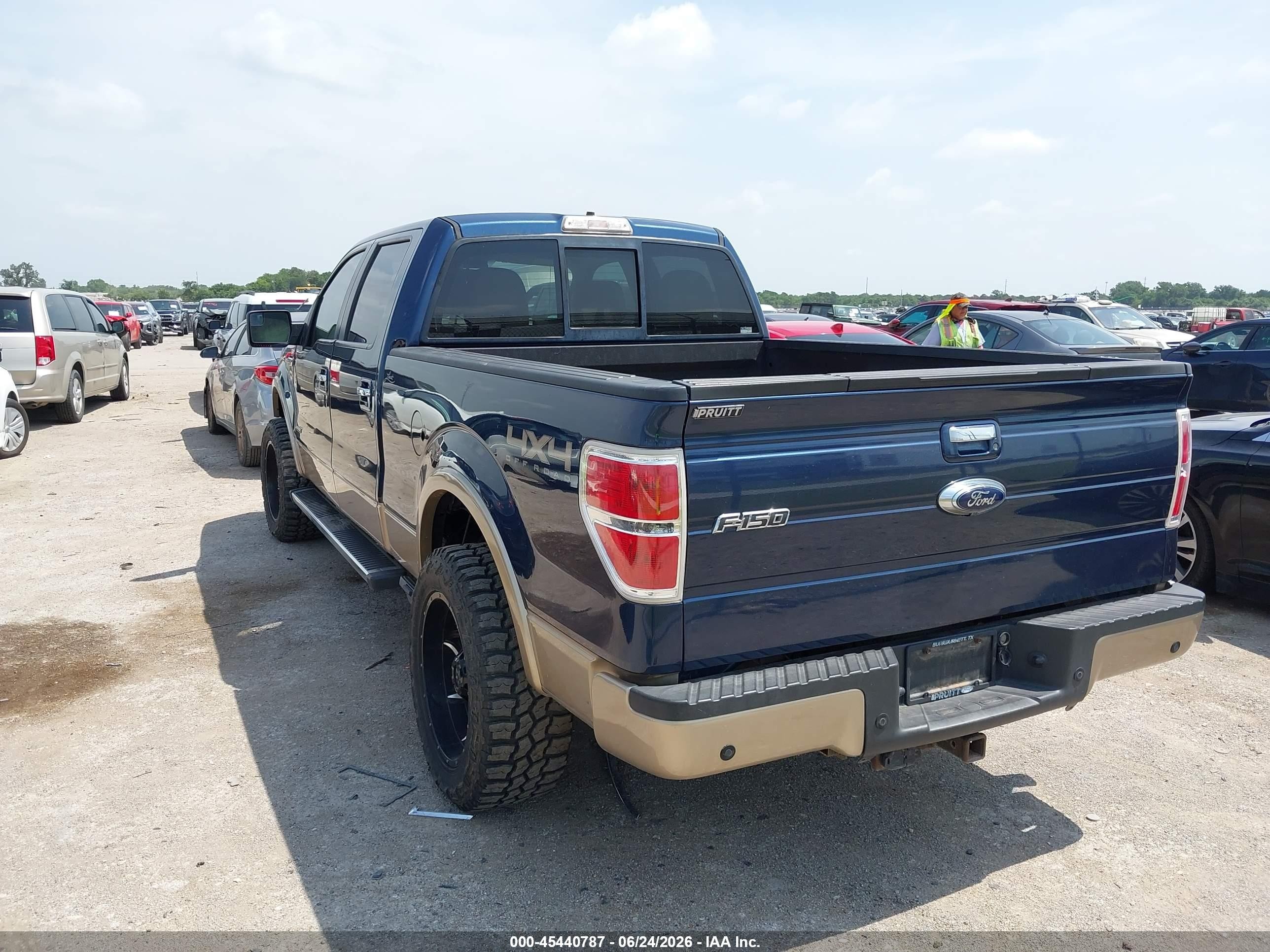 2014 Ford F-150 Lariat Blue vin: 1FTFW1ET7EFB29486