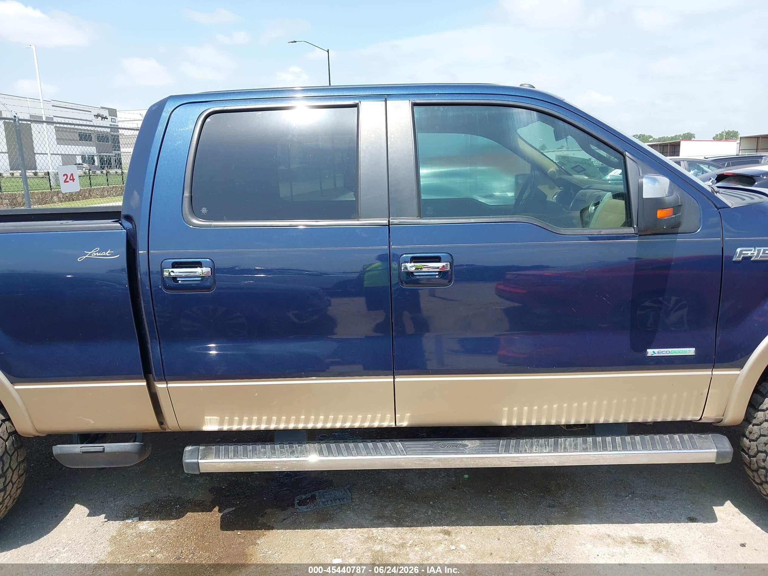 2014 Ford F-150 Lariat Blue vin: 1FTFW1ET7EFB29486