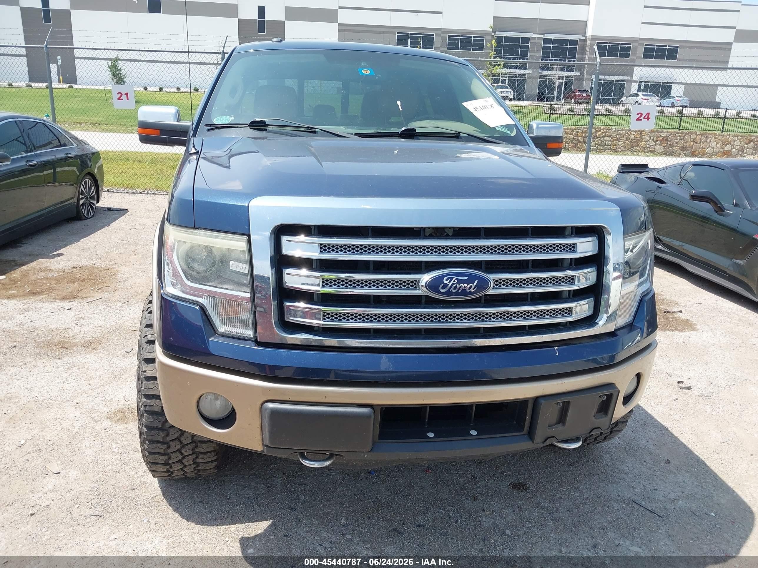 2014 Ford F-150 Lariat Blue vin: 1FTFW1ET7EFB29486