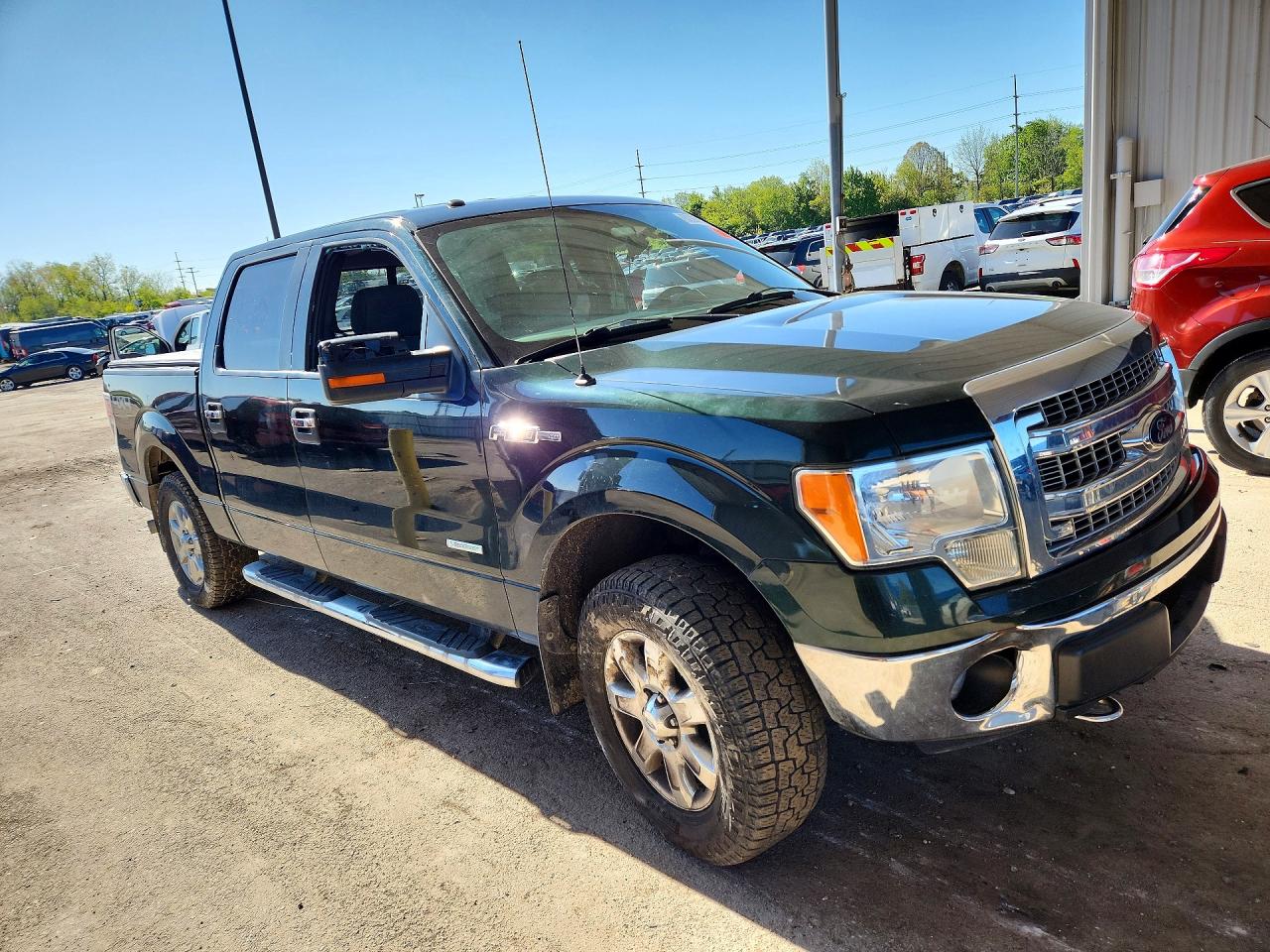 2014 Ford F150 Supercrew Зеленый vin: 1FTFW1ET7EFB76002