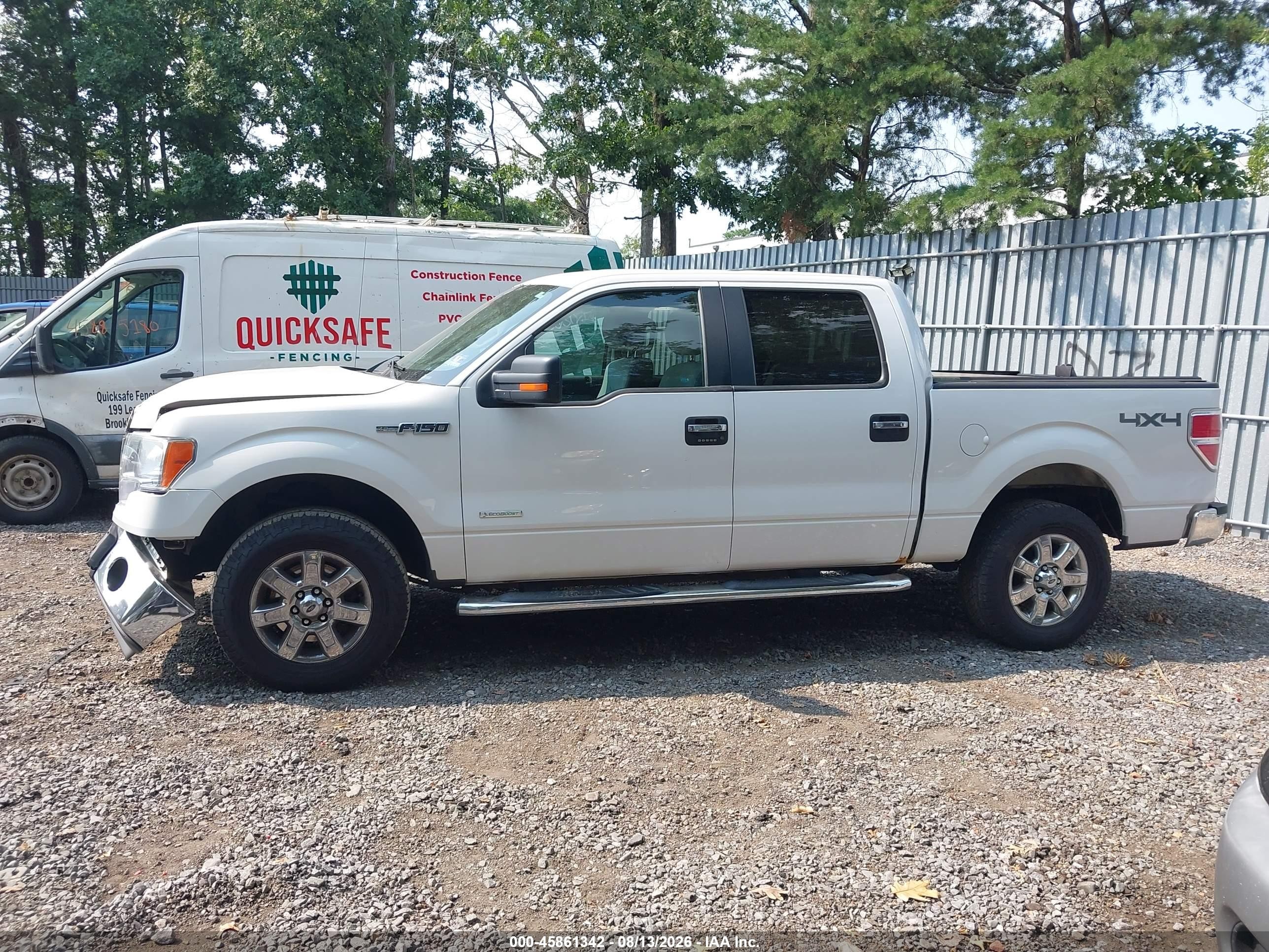 2014 Ford F-150 Xlt White vin: 1FTFW1ET7EFC74673