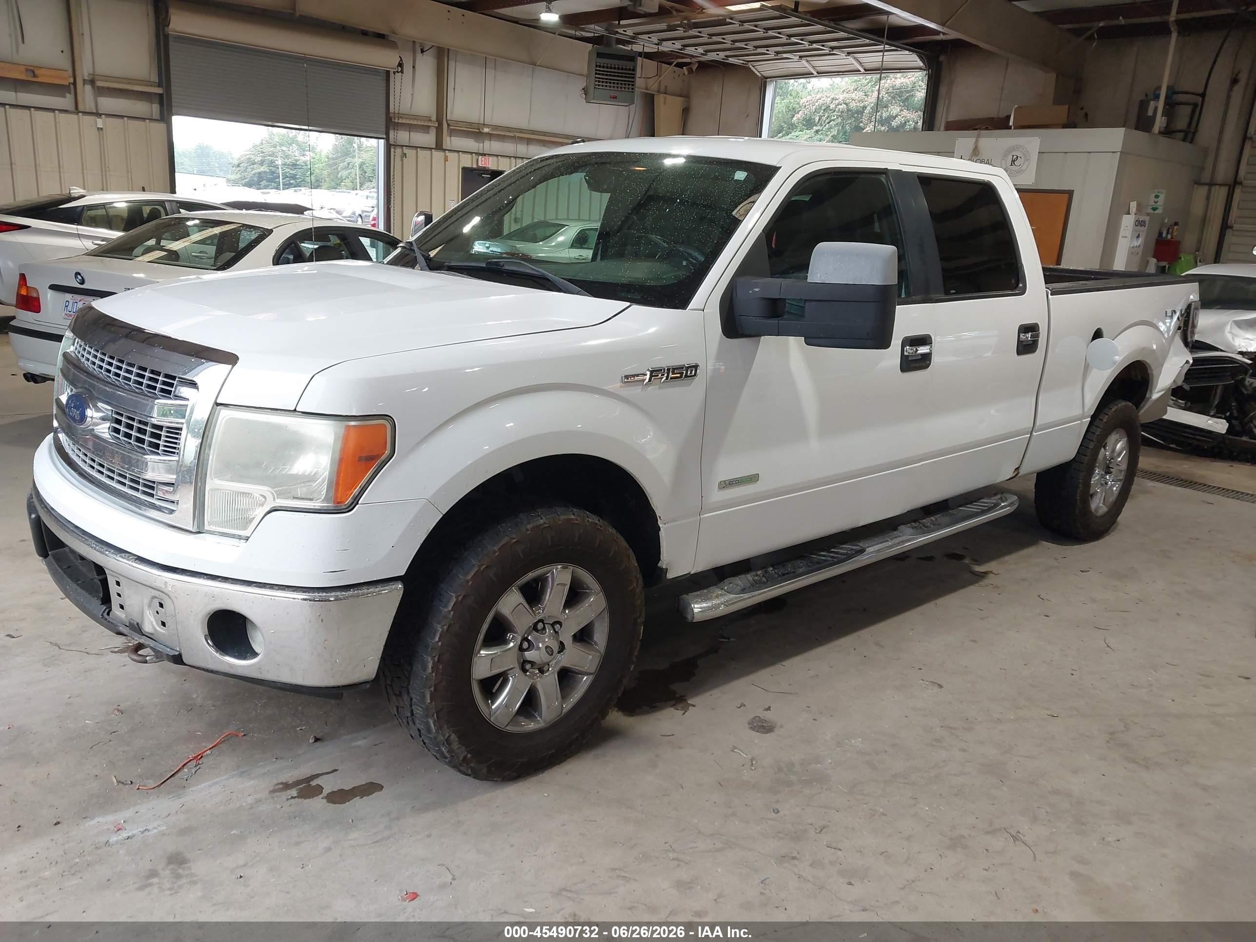 2014 Ford F-150 Fx4/king Ranch/lariat/limited/platinum/xl/xlt White vin: 1FTFW1ET7EKD09722
