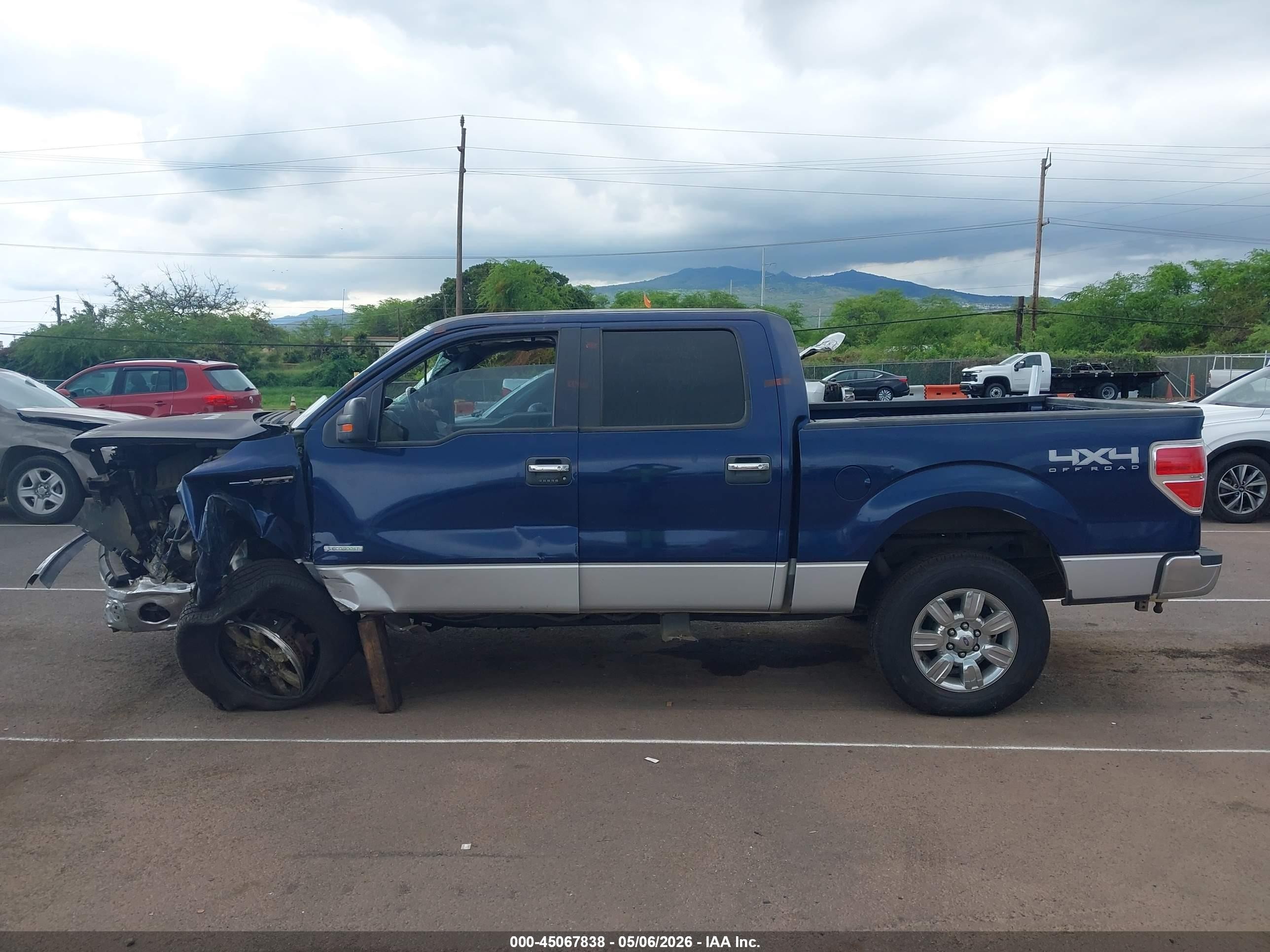 2011 Ford F-150 Xlt Blue vin: 1FTFW1ET8BFB17519